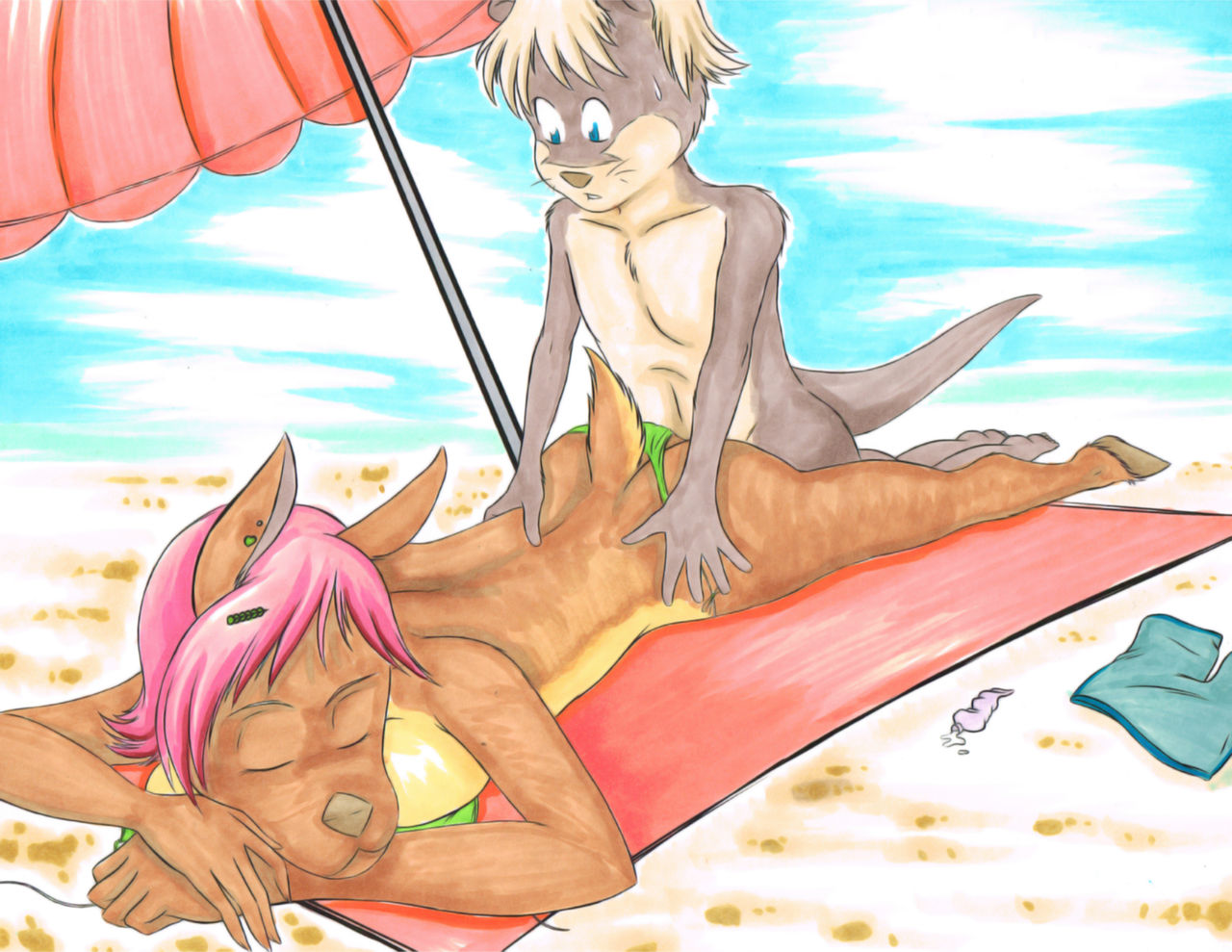 Jane at the Beach page 2 full
