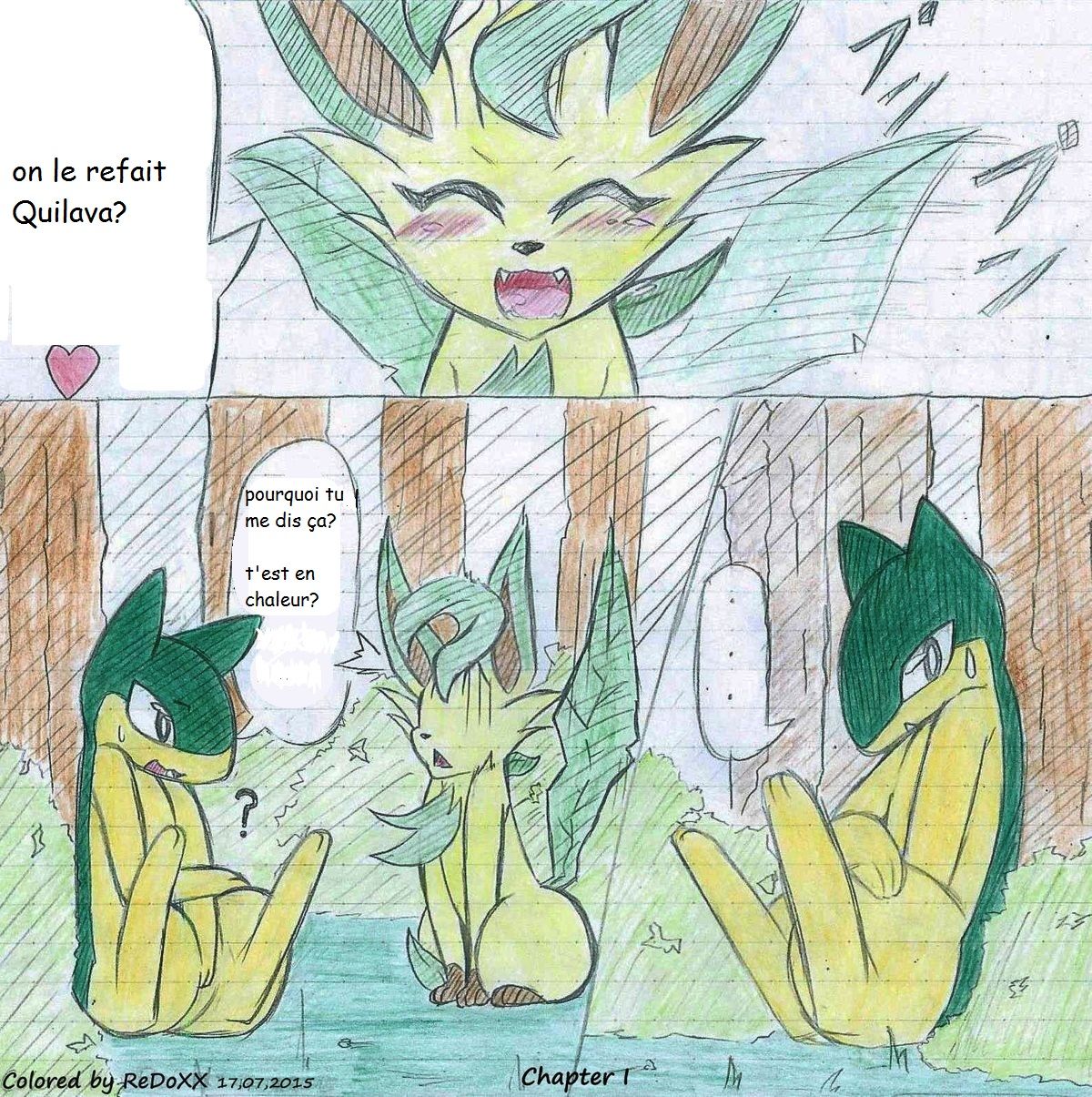 Leafeon X Quilava/ / page 1 full