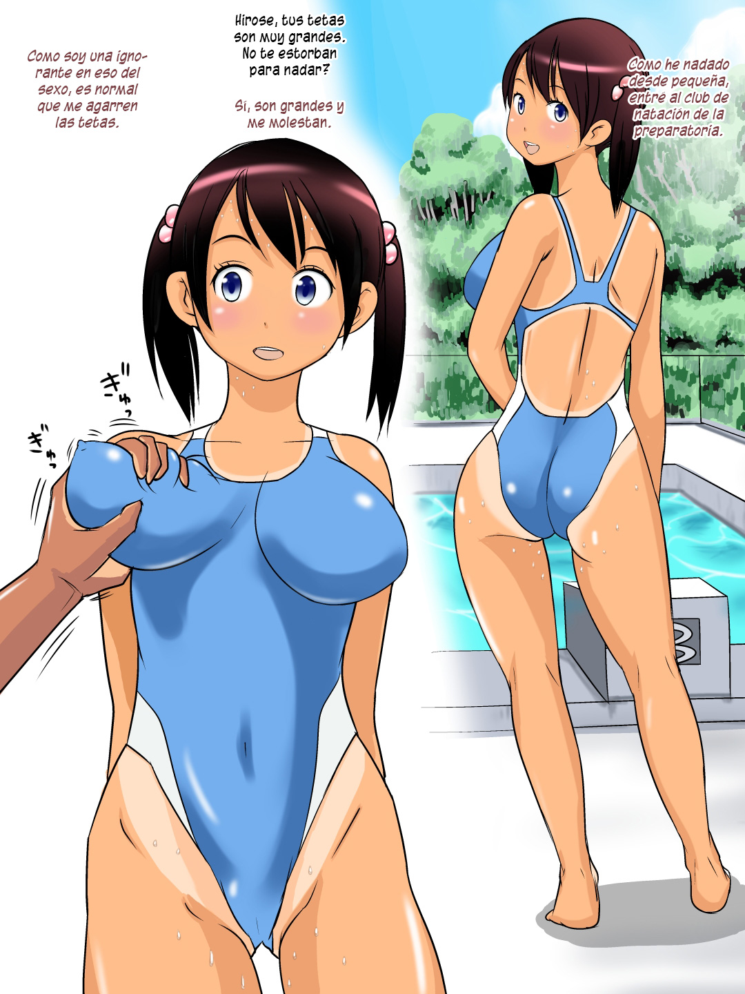 Kyonyuu Suiei Shoujo no Ase daku SEX Jisshuu page 2 full