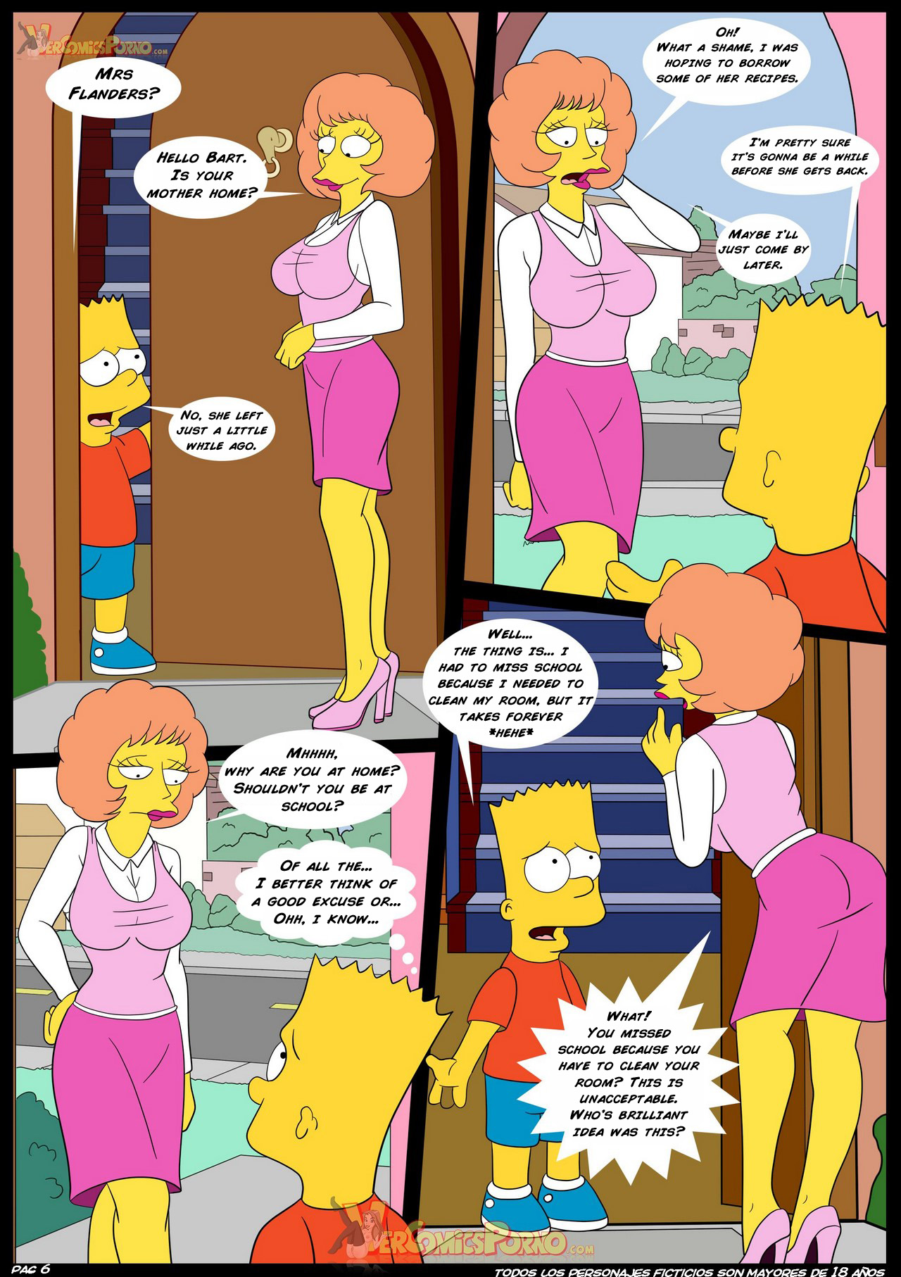 The Simpsons: Old Habits 4 - An Unexpected Visit page 7 full
