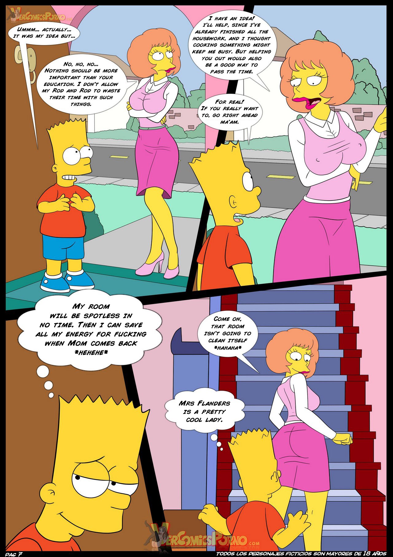 The Simpsons: Old Habits 4 - An Unexpected Visit page 8 full