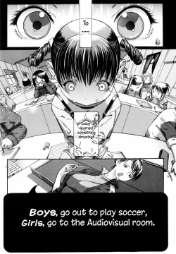 Danshi wa Koutei de Soccer Joshi wa Shichoukakushitsu e | Boys, go out to play soccer. Girls, go to the audiovisual room