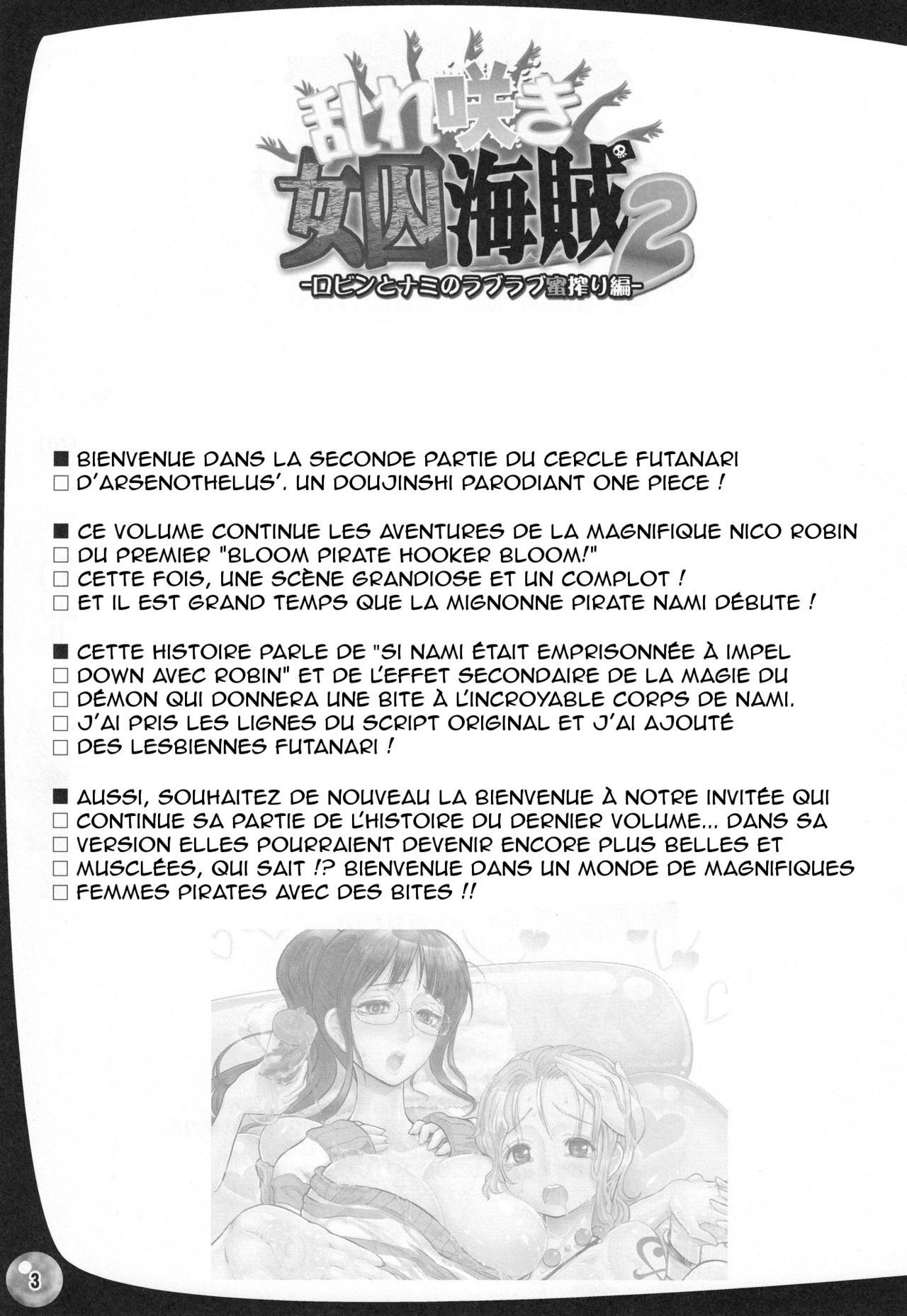 Midarezaki Joshuu Kaizoku 2 -Robin to Nami no Love Love Mitsu Shibori hen- page 2 full