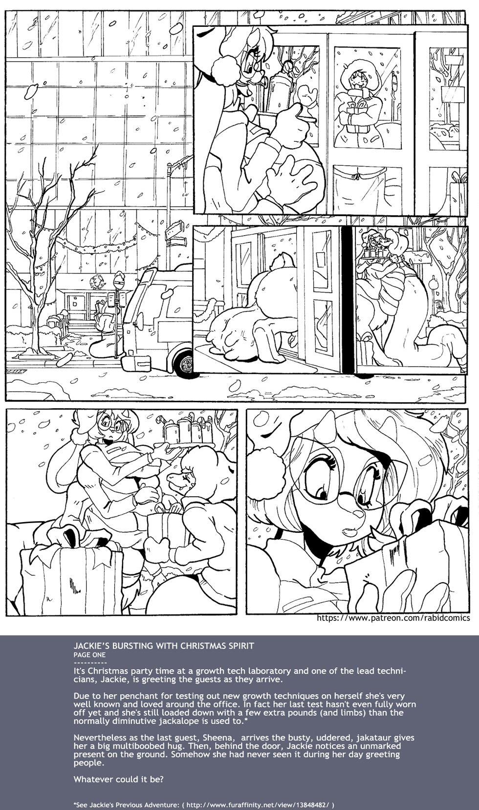 Jackie's Bursting with Christmas Spirit page 1 full