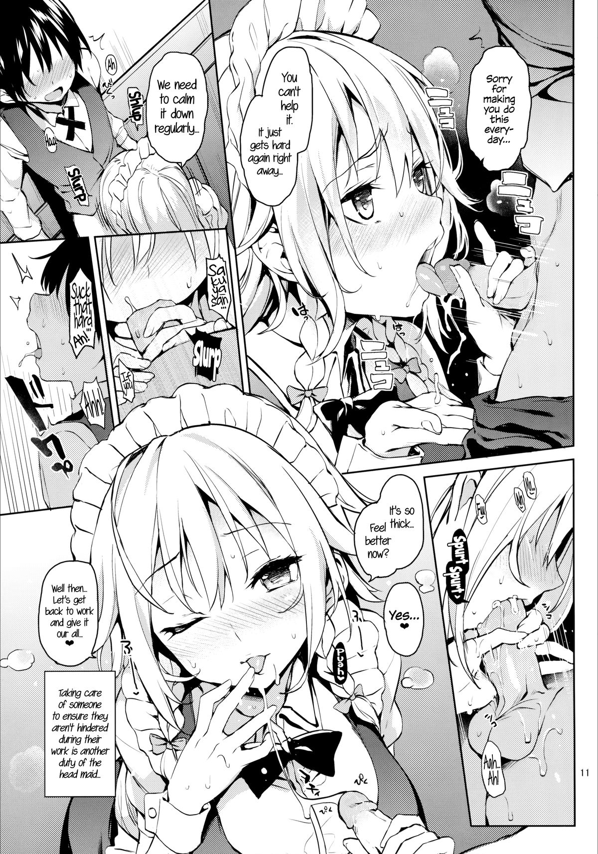 Shasei Kanri Shite Kudasai Sakuya-san! | Take Care of My Ejaculations Please, Sakuya-san! page 10 full