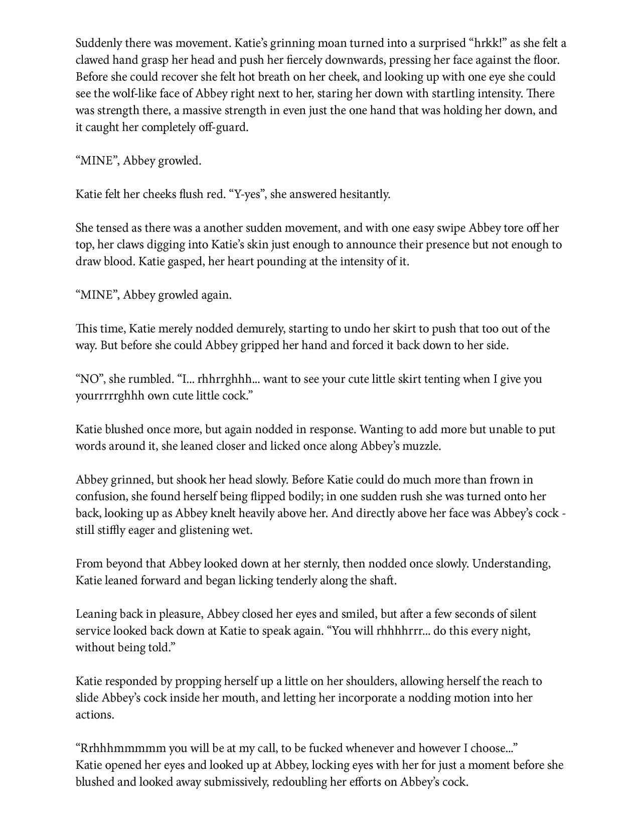 Futa Werewolves of the School Sorority page 5 full