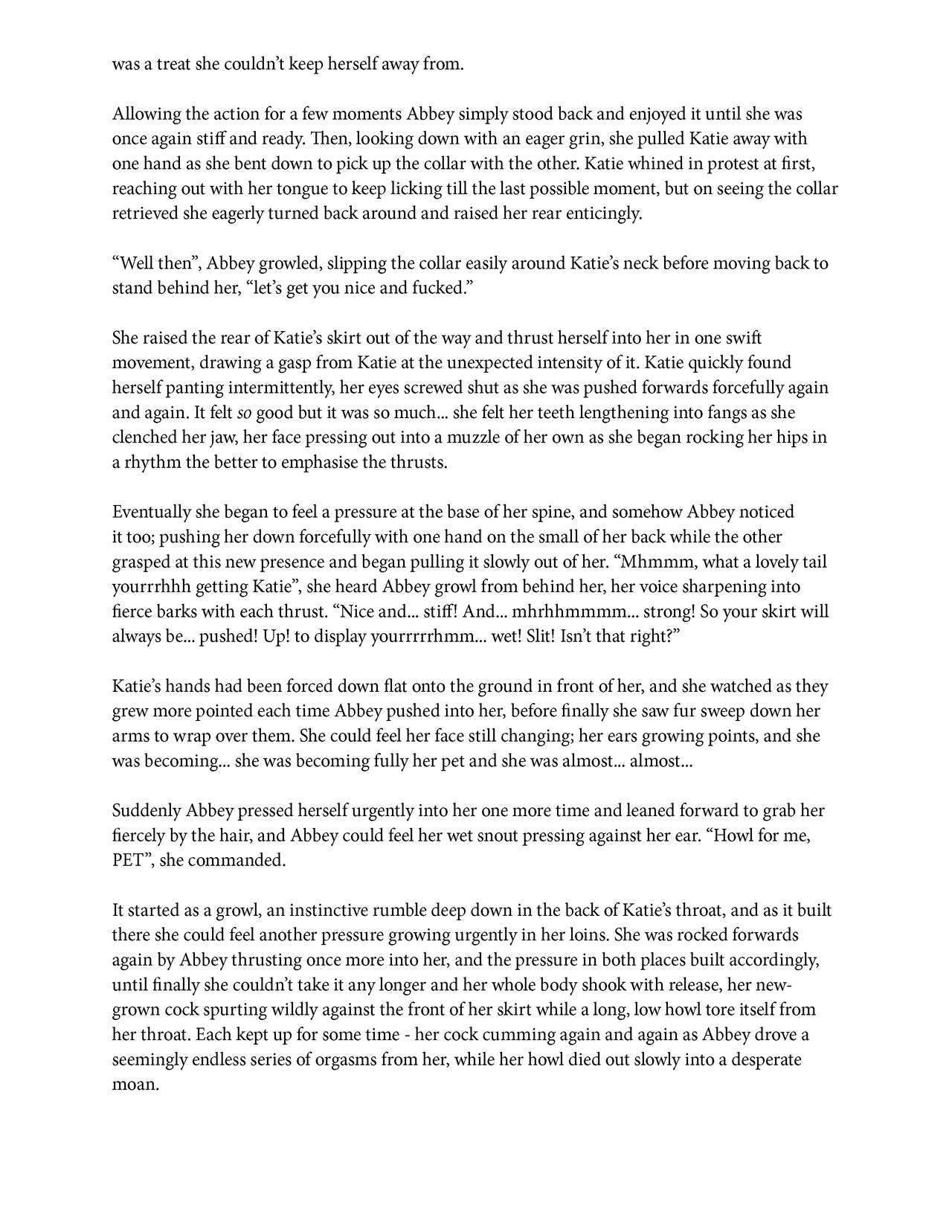 Futa Werewolves of the School Sorority page 7 full