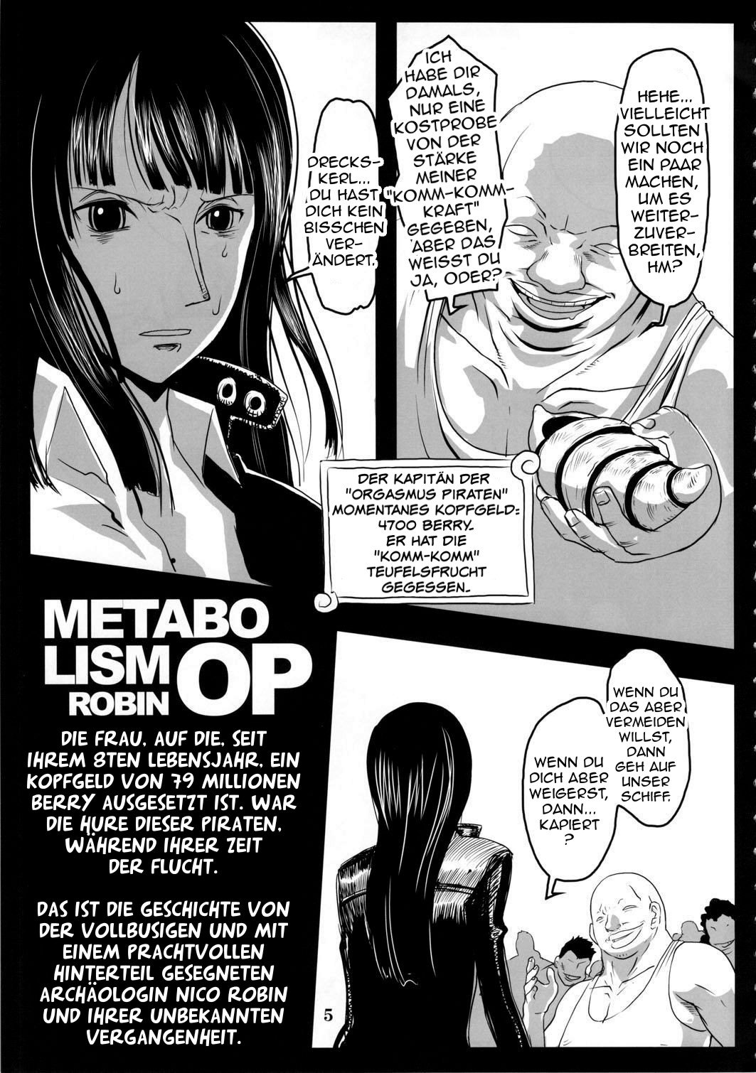 Metabolism OP Kyonyuu Kyoshiri Shoufu Nico Robin no Keshi Tai Kako page 4 full