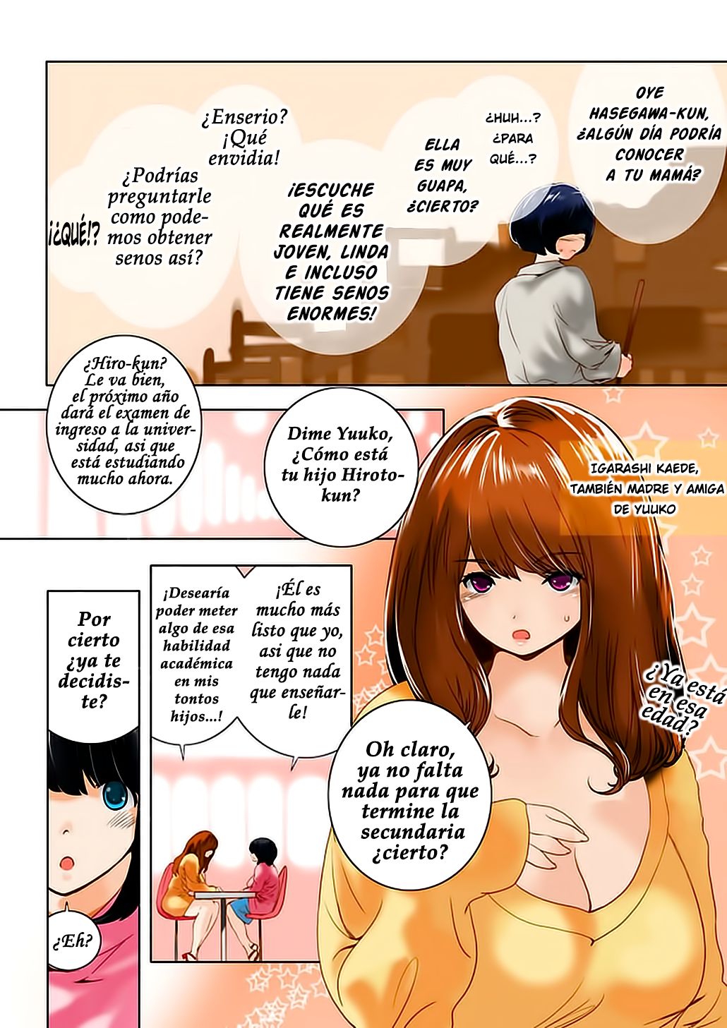 Omamagoto Hasegawa-san chi no Oyakokankei Ichiwame "Haha to Oppai" page 10 full
