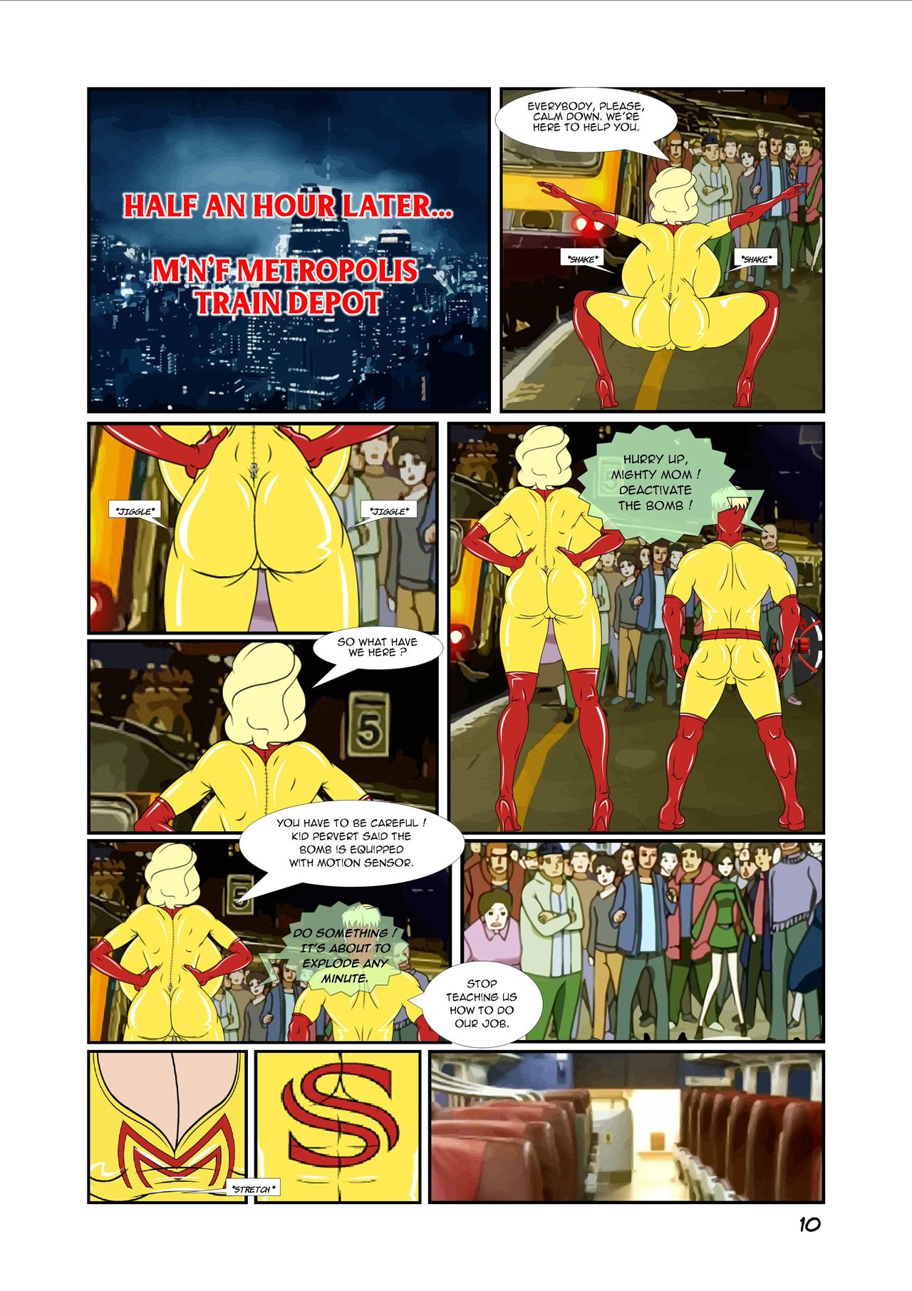 Super Heroine Hjinks 1 page 10 full