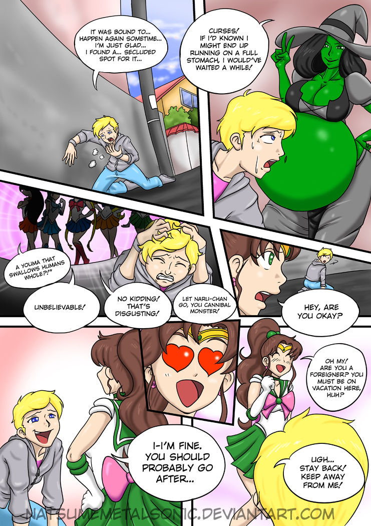 Sailor Jupiter in the Vore Trap page 1 full