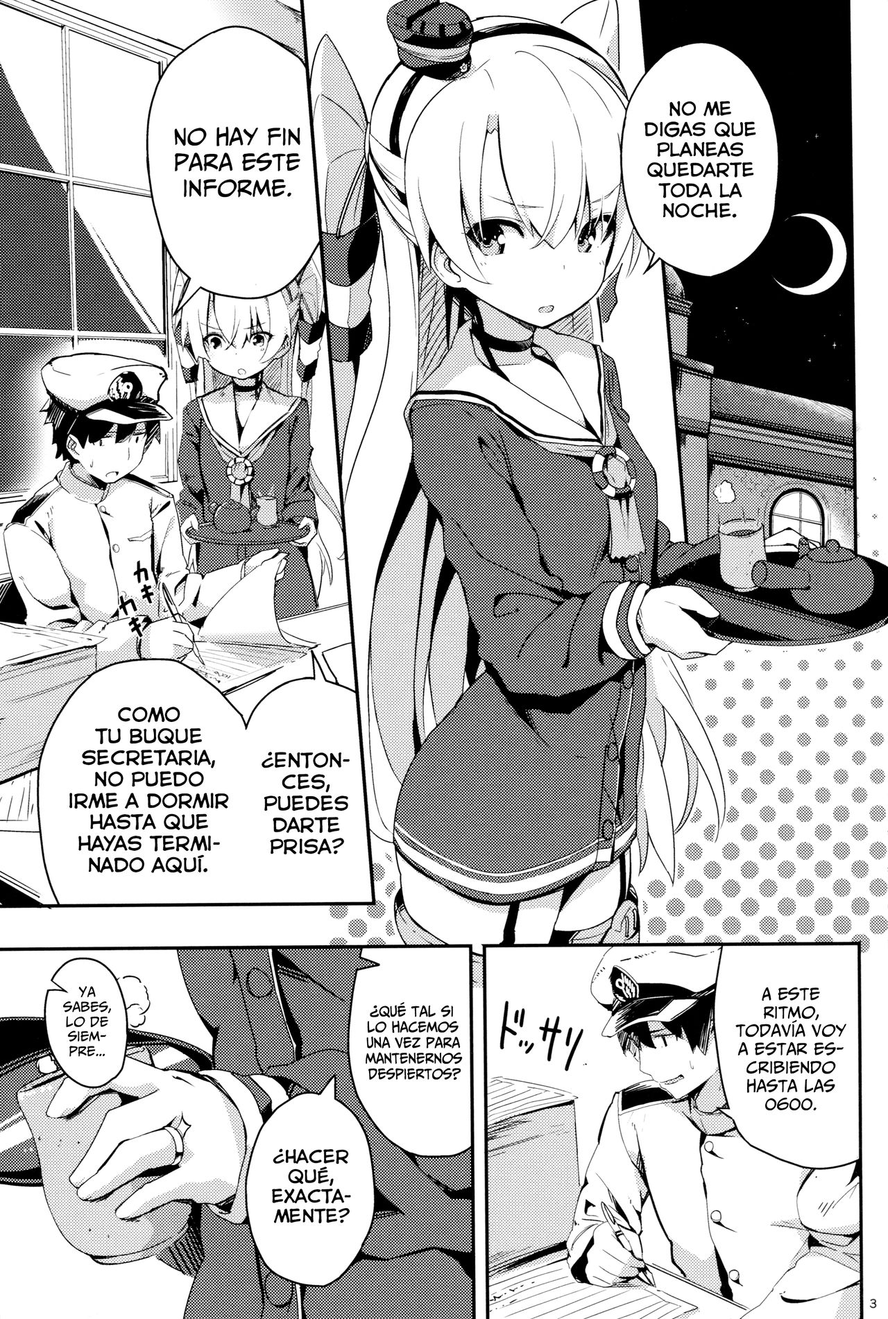 Amatsukaze to Tetsuya de H shinagara Houkokusho page 2 full