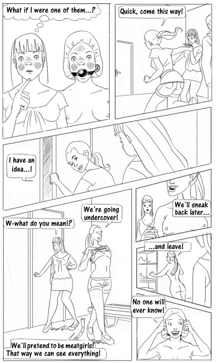 Meat Girls Ch. 1 - Visitors Day page 4 full