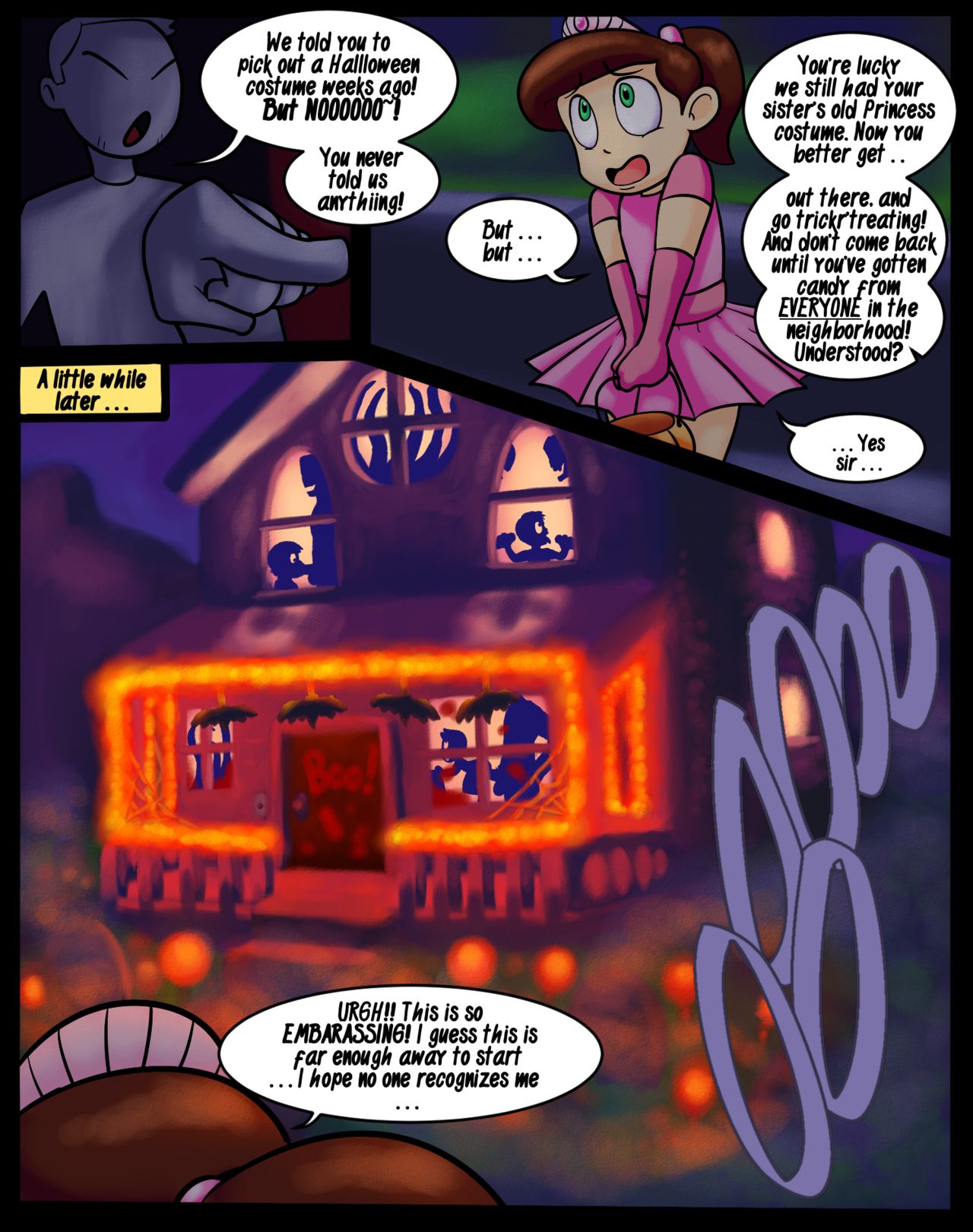 LinkLink Hallo-Weenies Halloween comic page 2 full