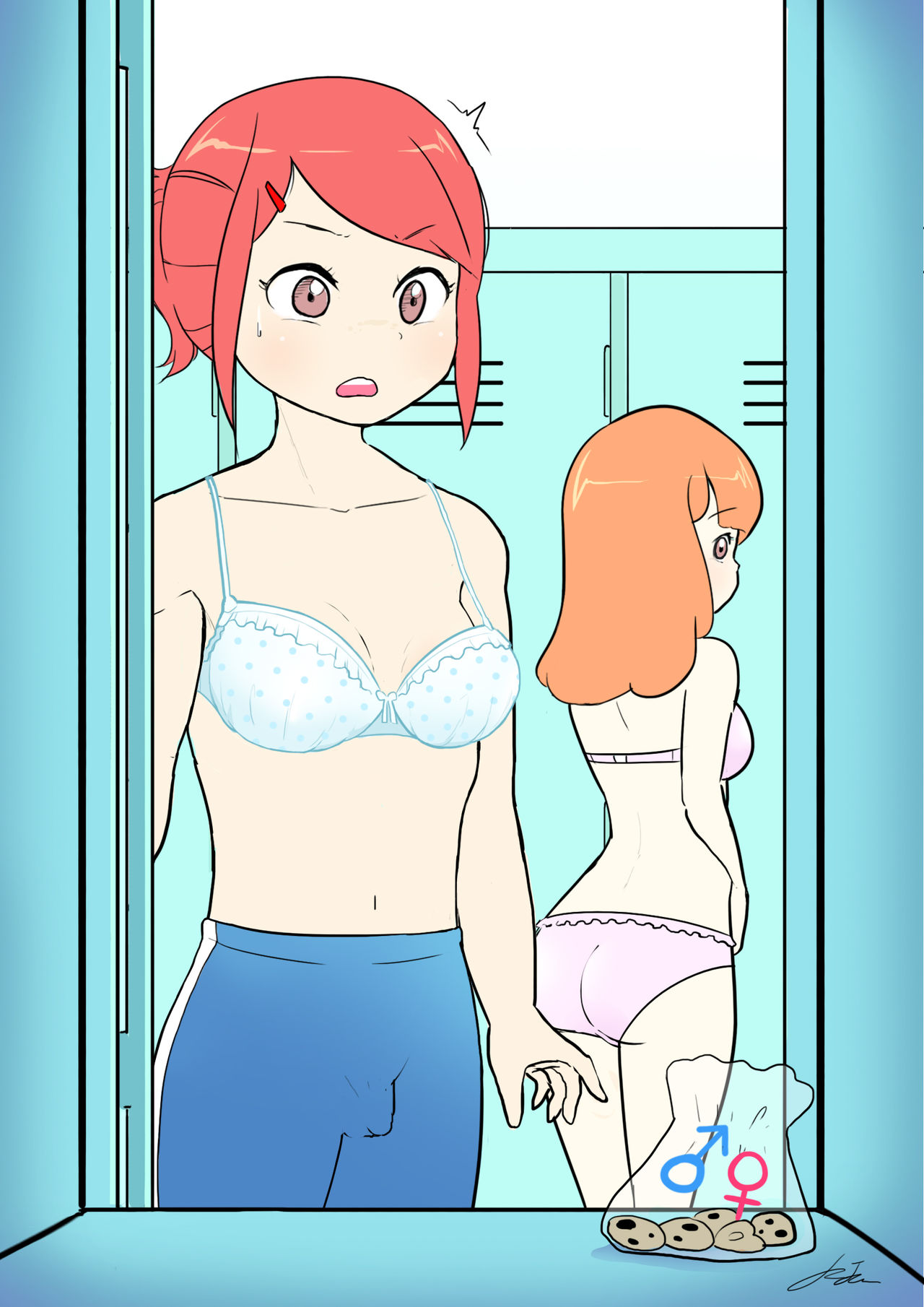 탈의실에서 남성전환 프로젝트 | Male conversion projects in the locker room page 5 full