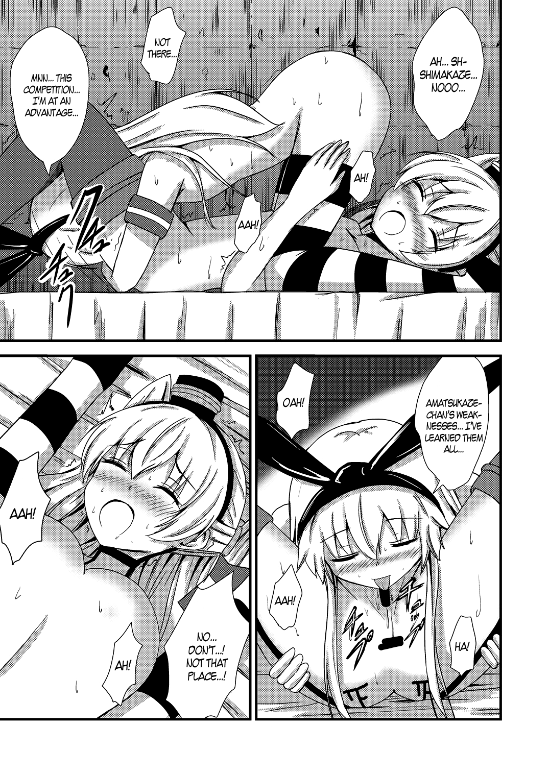 Kuubo Wo-Kyuu-chan no Shimakaze Yuri Dorei Choukyou ~3P Choukyou Hen~ | Standard Carrier Wo-Class Shimakaze's Yuri Slave Training ~Threesome Training~ page 8 full