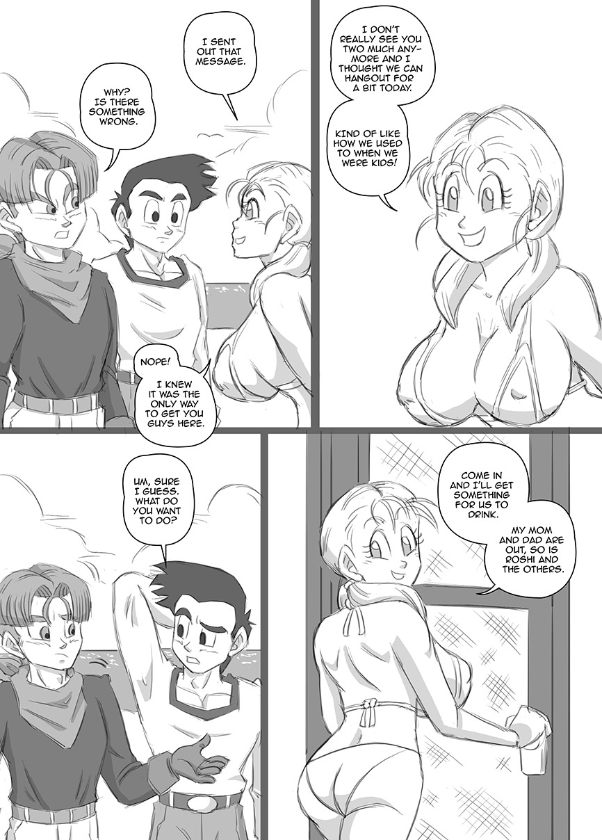 Chase After Me: Goten x Marron x Trunks - Page 5 - IMHentai