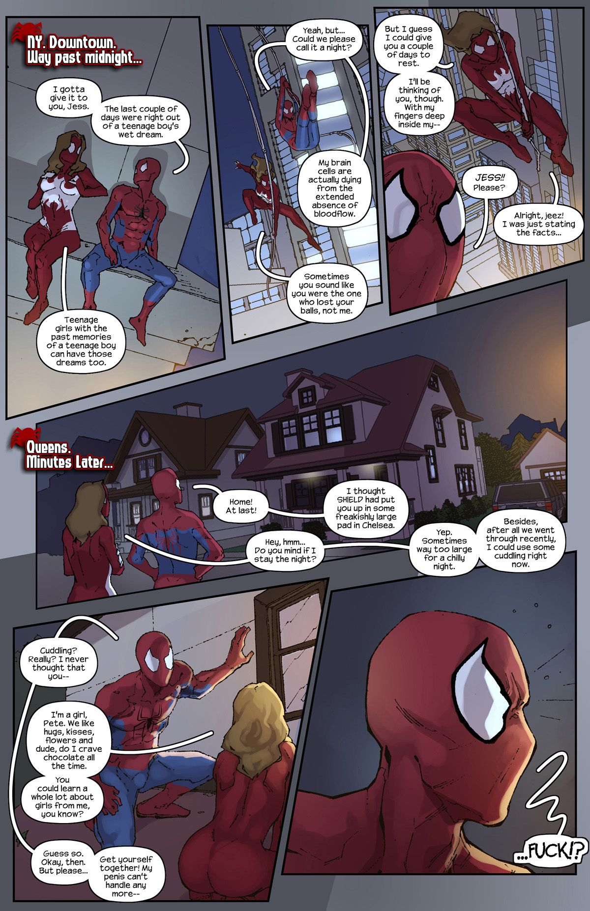 Ultimate Spider-Man XXX 10 - Spidercest - red all over - Page 3 - IMHentai