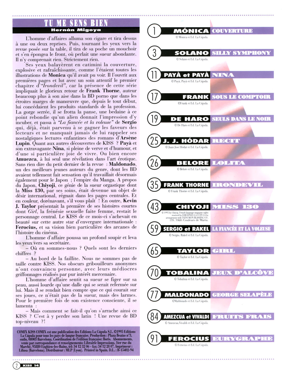 La Poudre Aux Reves  - Volume 14 page 2 full