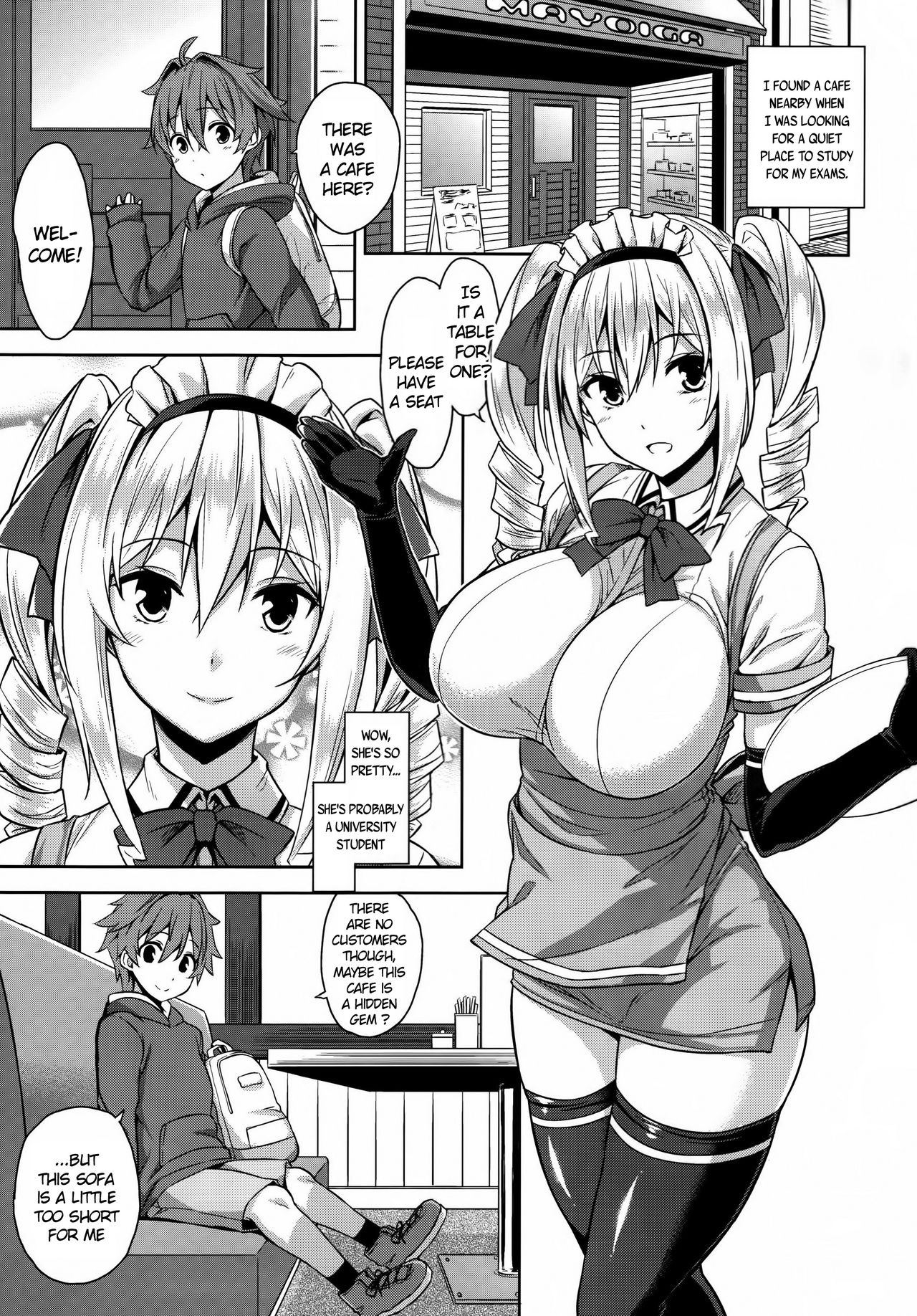 Mayoiga no Onee-san | The Big Sister of the Secret Shop page 2 full