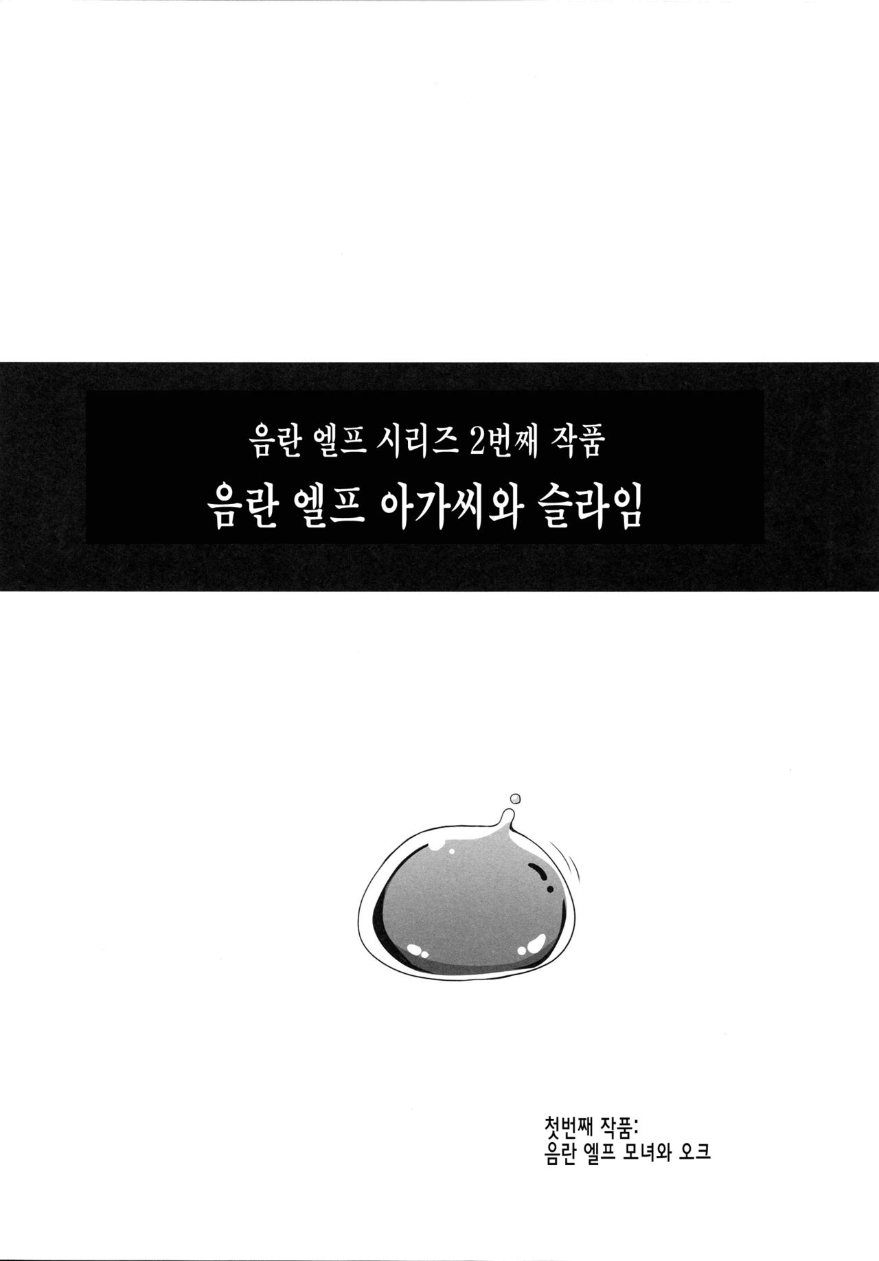 Inran Elf Musume to Slime | 음란 엘프 아가씨와 슬라임 page 4 full