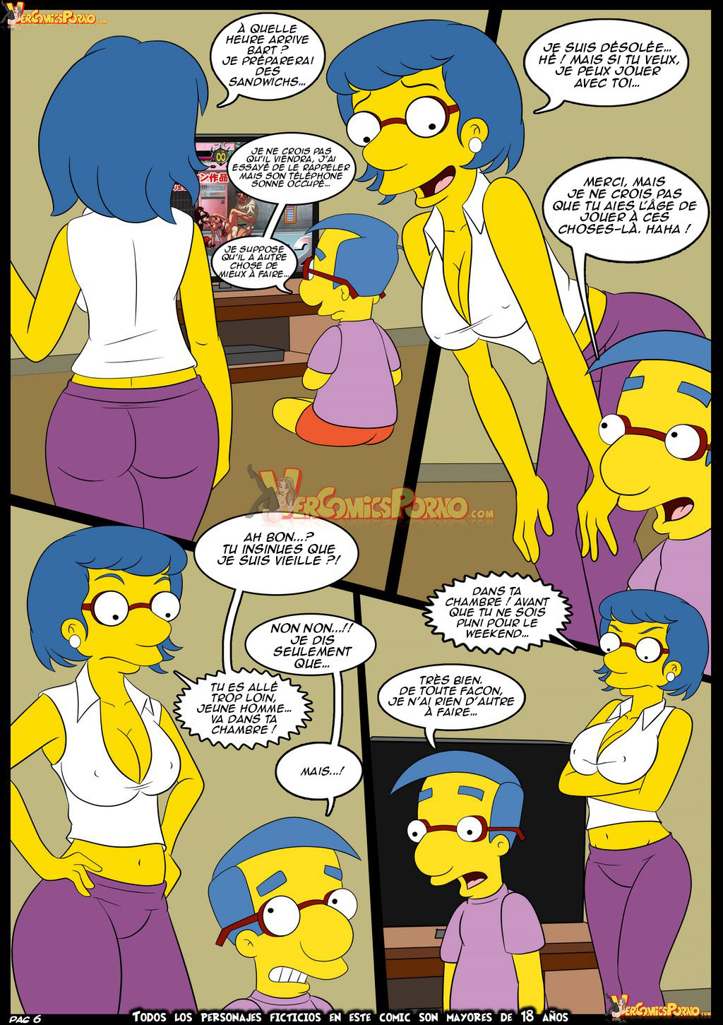 Los Simpsons Viejas Costumbres 6 Aprendiendo con mamà page 7 full