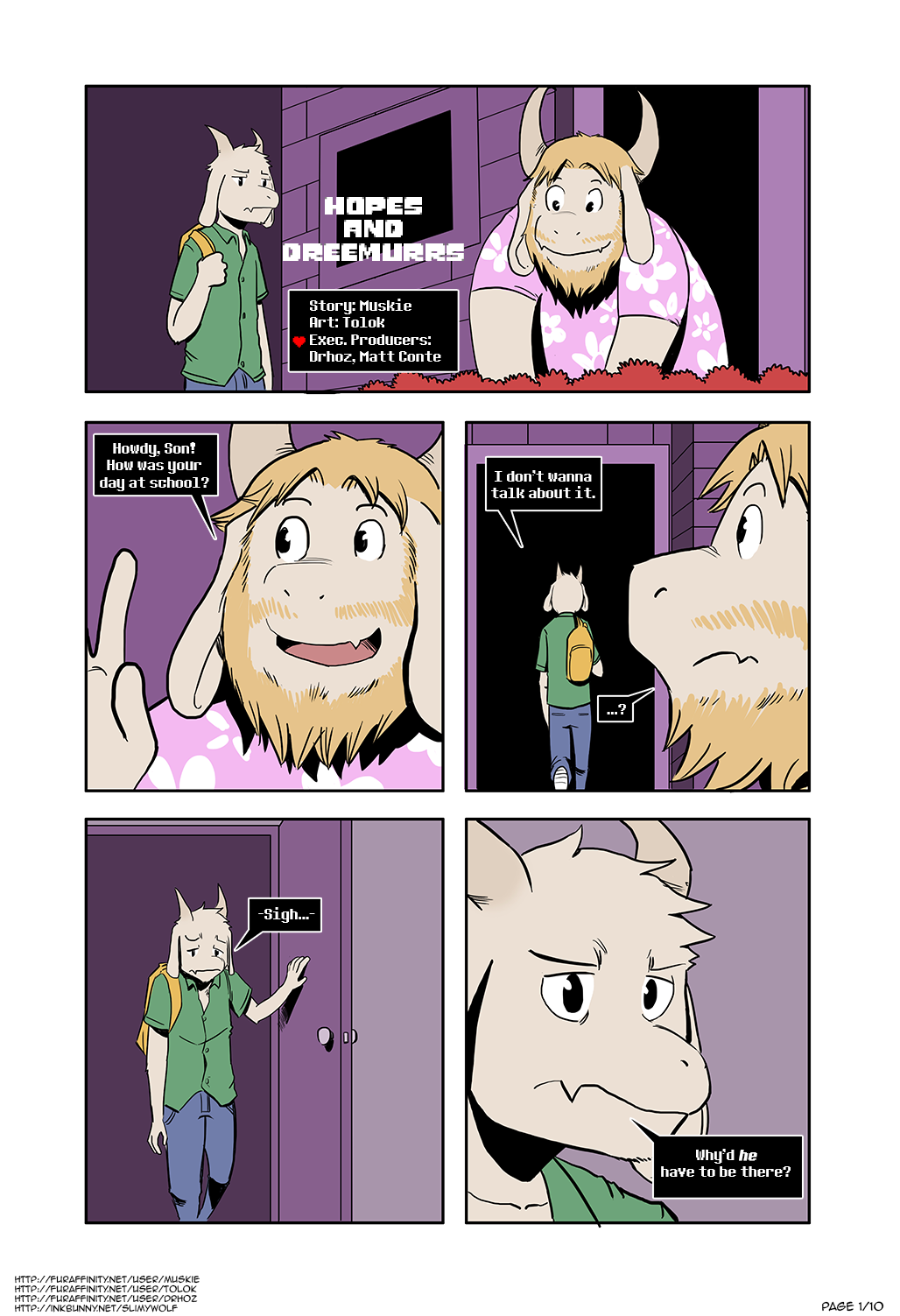 Hopes And Dreemurrs page 1 full