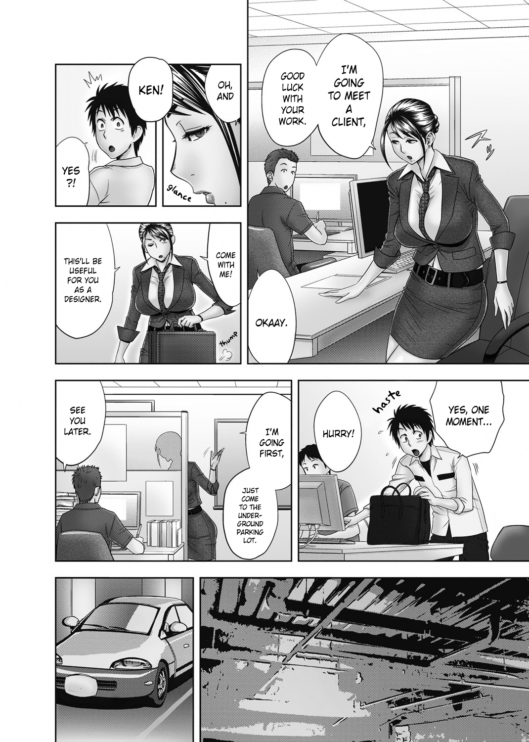 Aaan Mucchiri Kyonyuu Onee-san ~Uchiawase de Good Job!~ | Hmmm My Older Sister's Big and Plump Tits ~Good Job at the Meeting!~ page 2 full