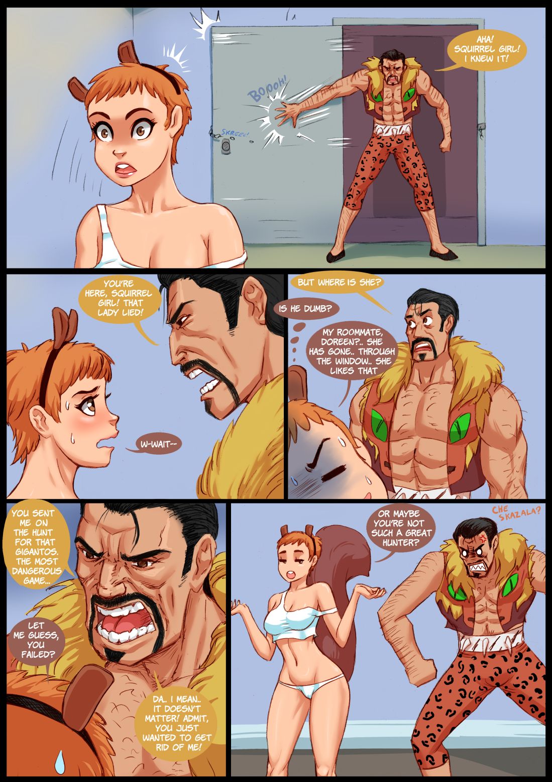 Squirrel Girl vs Kraven page 8 full