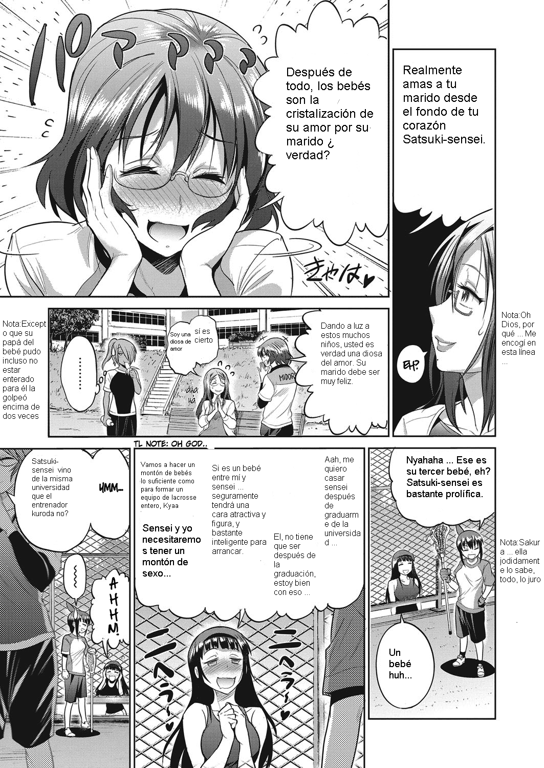 Joshi Lacu! - Girls Lacrosse Club ~2 Years Later~ Ch. 3 page 7 full