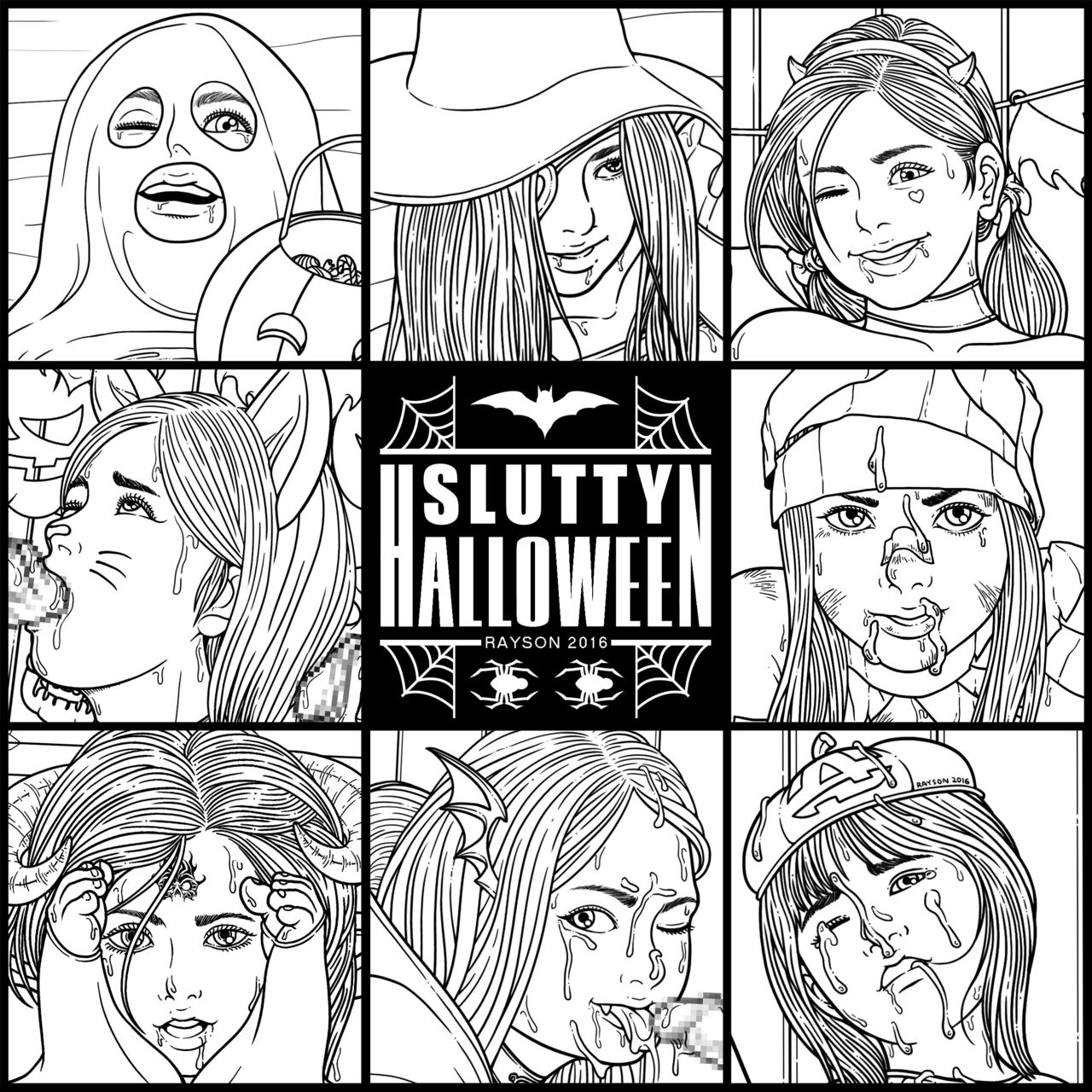 Slutty Halloween page 1 full