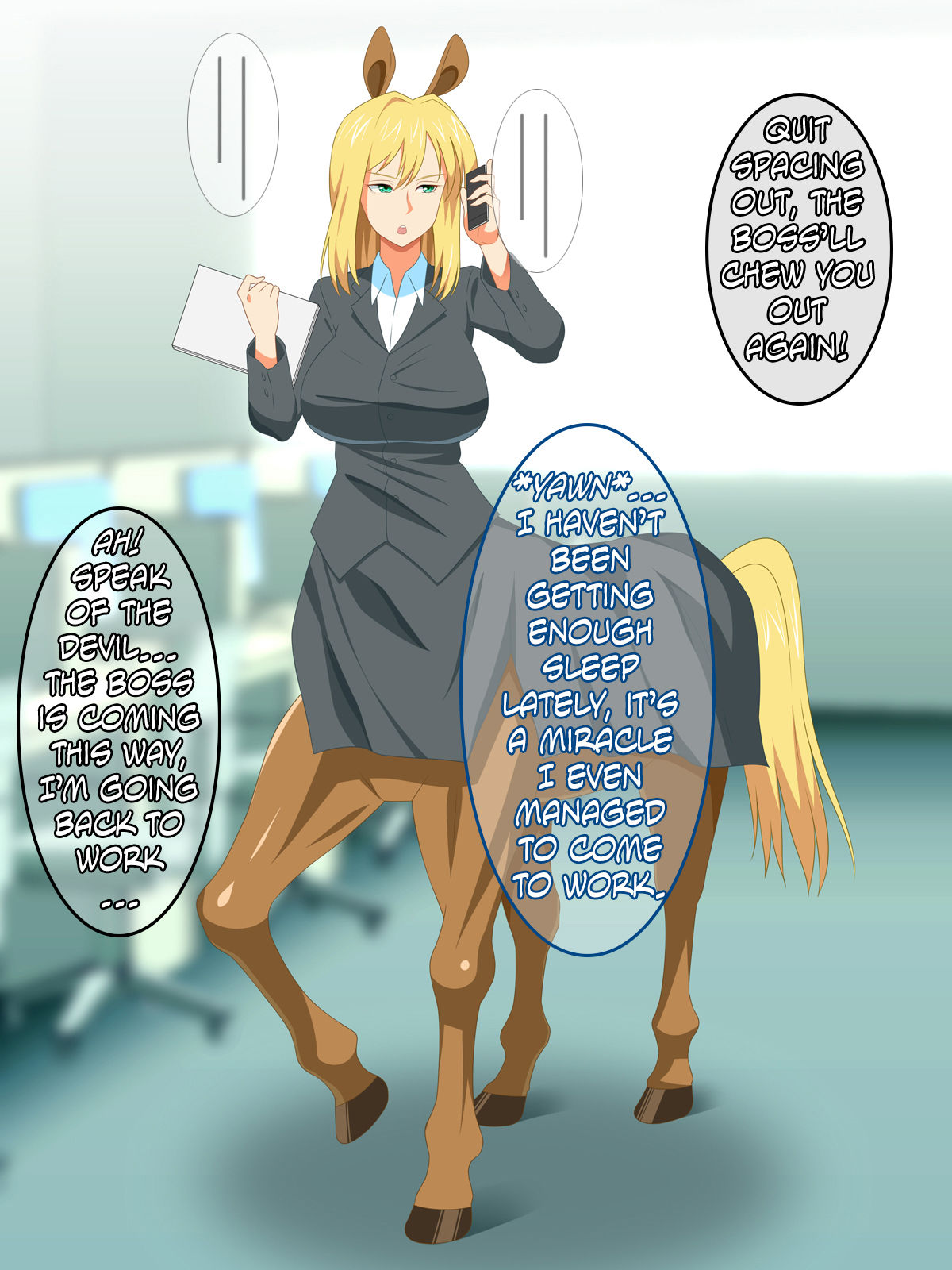 Centaur Yome! Tsundere Bakunyuu Jinba Musume ni Tanetsuke Seikatsu | Centaur Wife! ~Daily sex life with a big-titted tsundere horse girl~ page 2 full