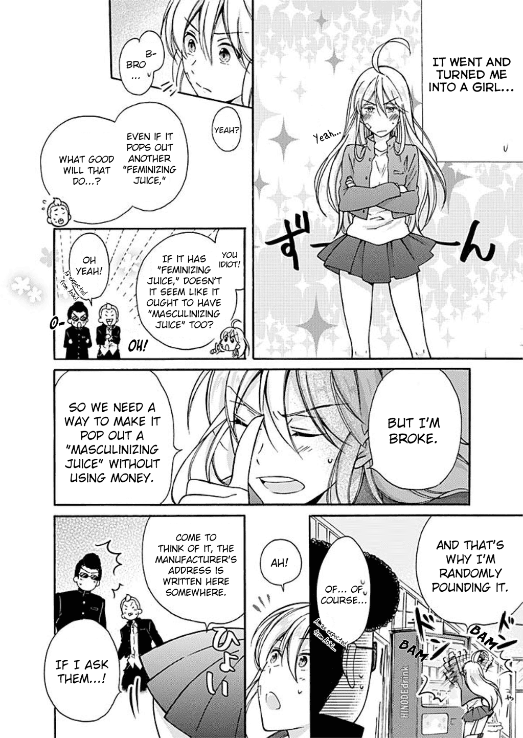 Nyotaika Yankee Gakuen ☆ Ore no Hajimete, Nerawaretemasu. 2 | Genderbender Yankee School ☆ They're Trying to Take My First Time. 2 page 3 full
