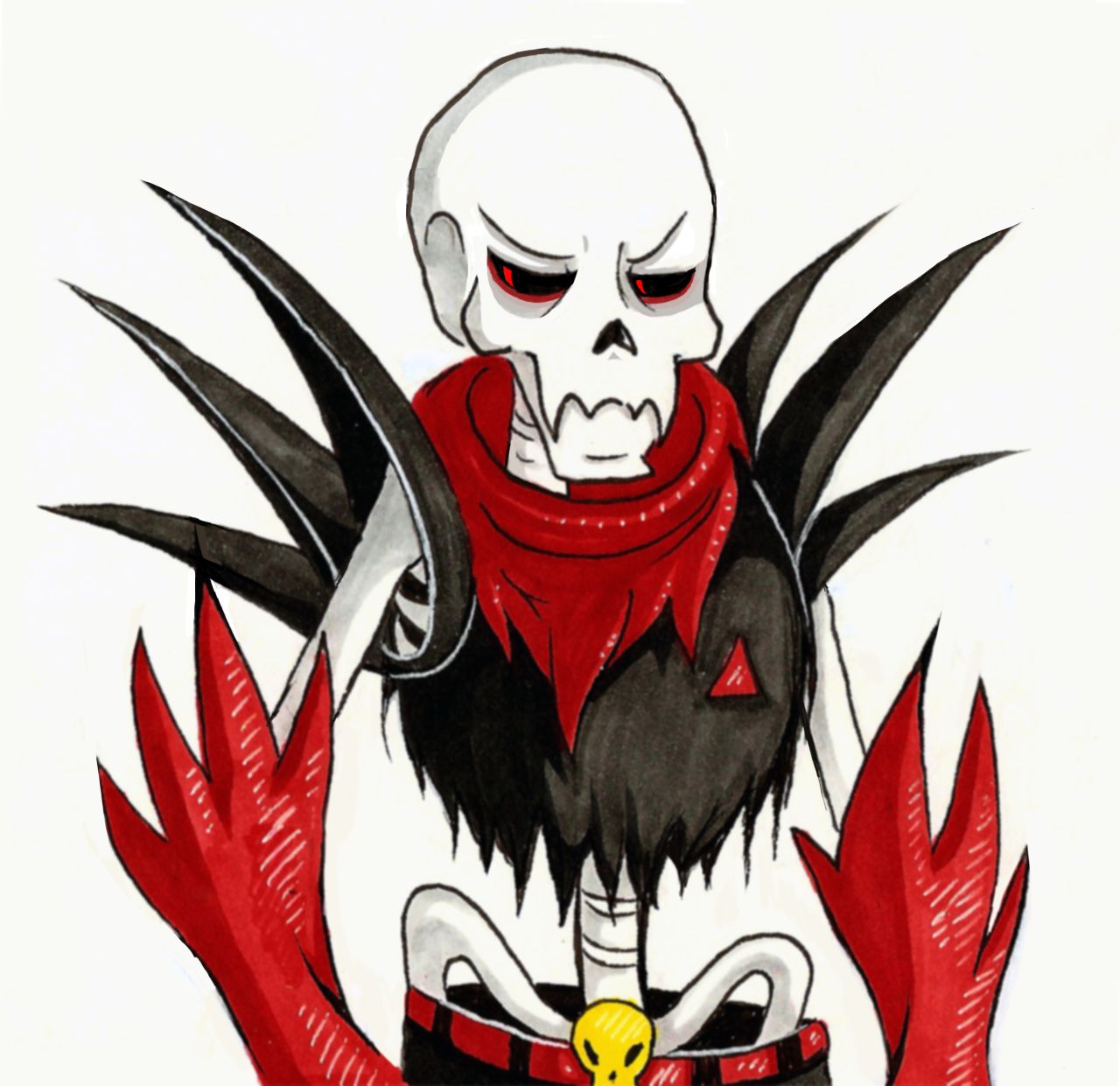 Underfell fontcest Sans x Papyrus comic page 2 full