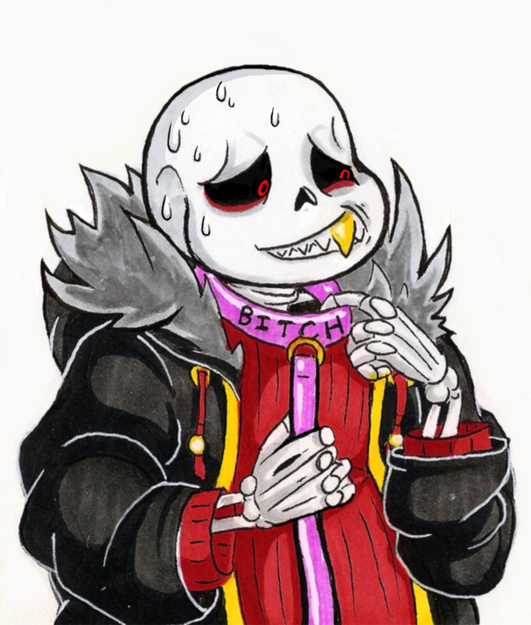 Underfell fontcest Sans x Papyrus comic page 3 full