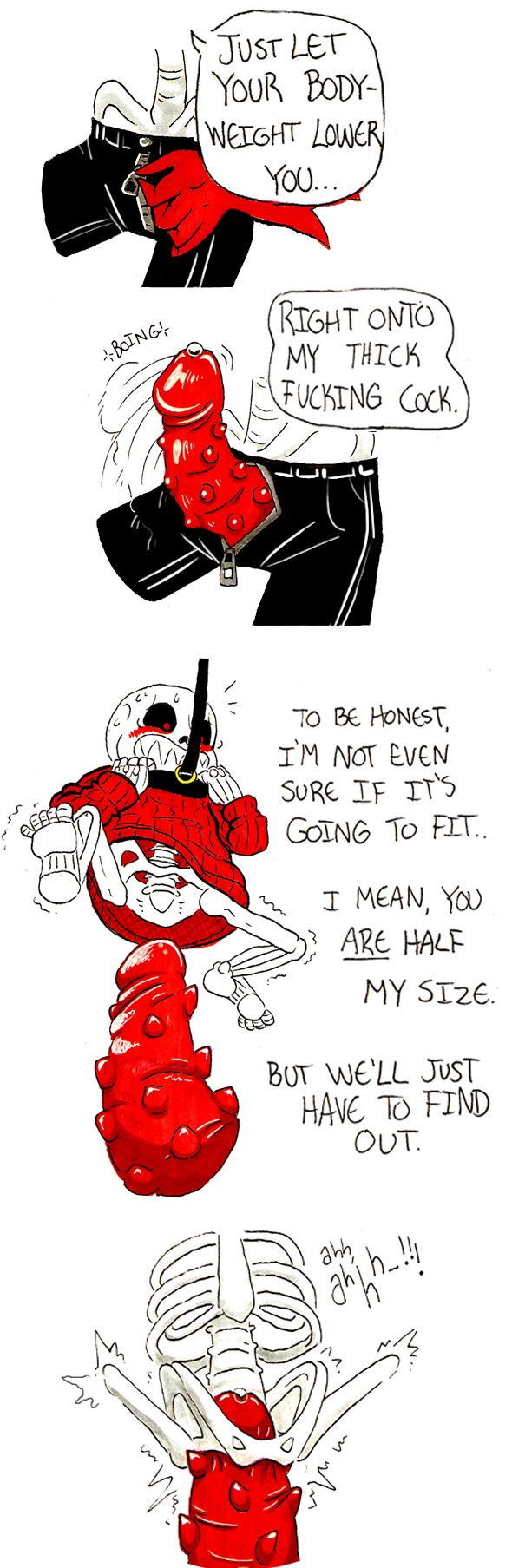 Underfell fontcest Sans x Papyrus comic page 7 full