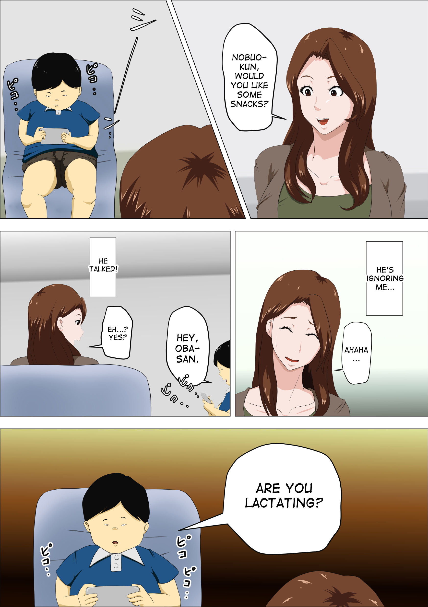 Shachou no Musuko o Azukattara Bonyuu o Suwareta Bakari ka..  | I Nannied The Boss's Son And All He Did Was Suck My Tits page 5 full