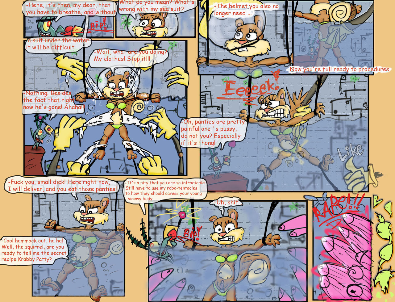 Sandy Cheeks fucked Plankton page 4 full