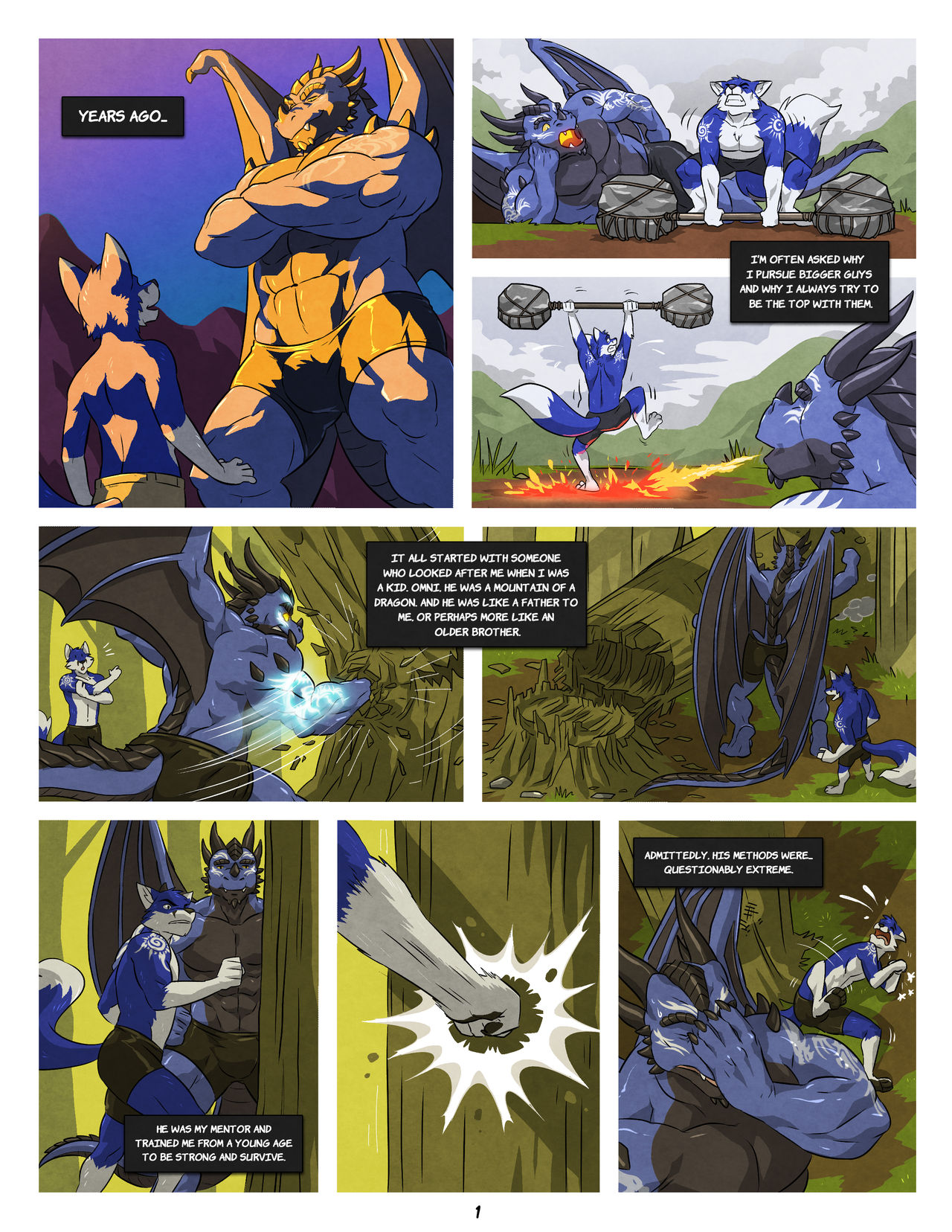 Black and Blue II page 1 full