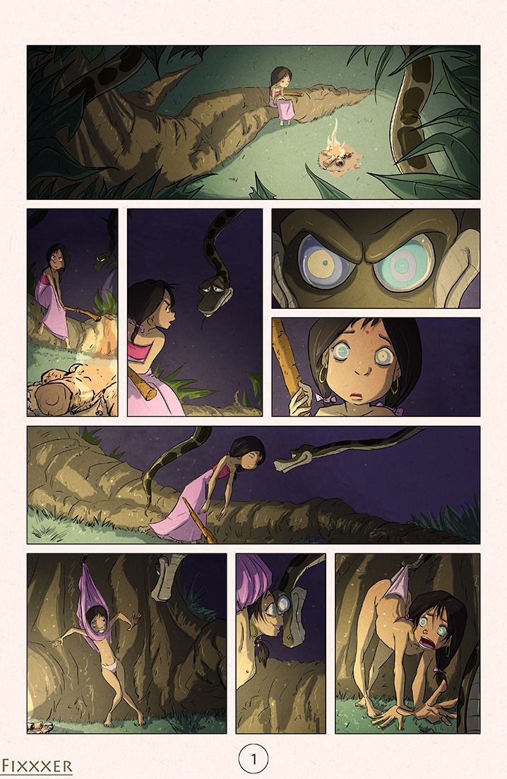 Shanti and Kaa minicomix page 8 full