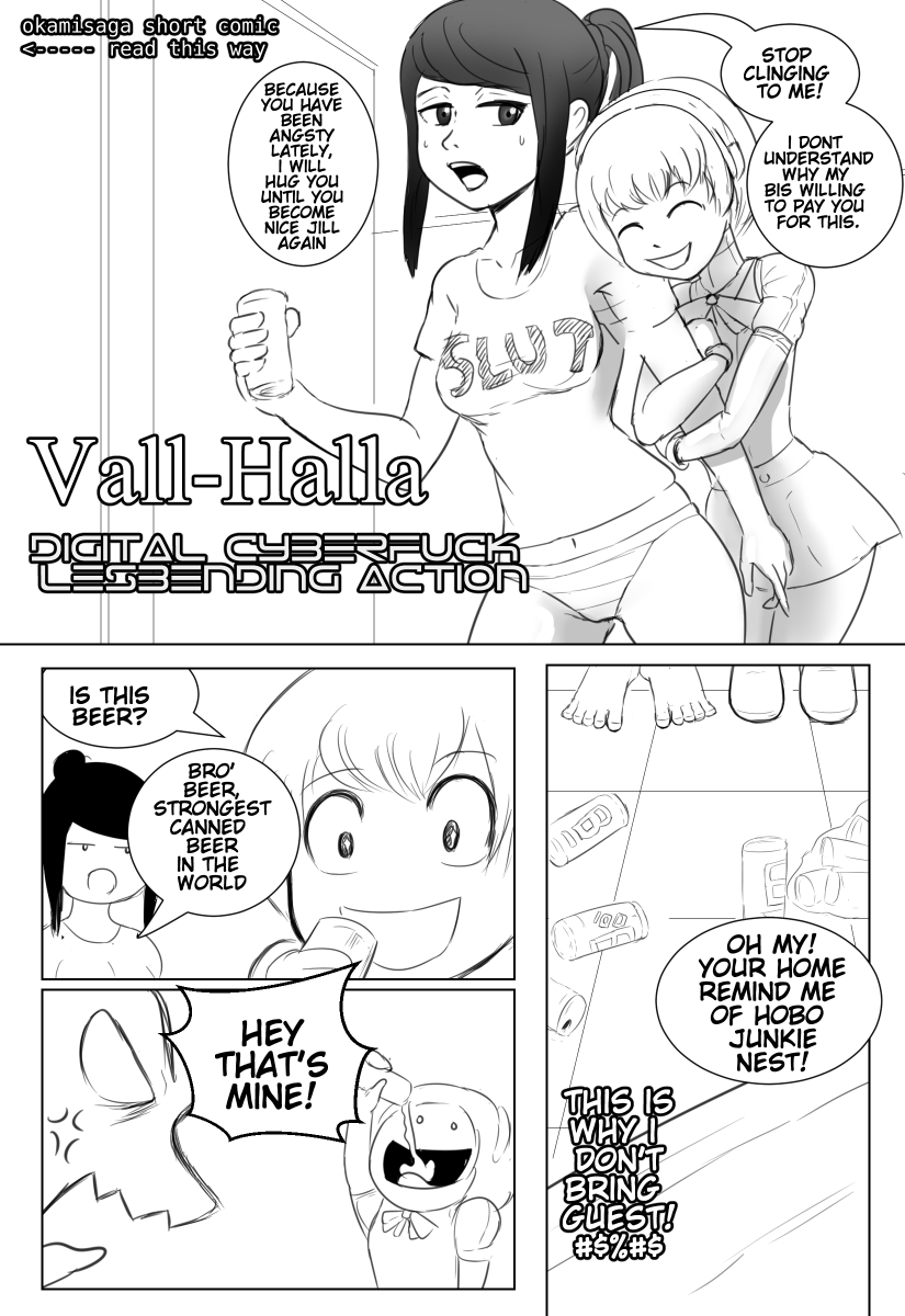 Vall-Halla Digital Cyberfuck Lesbending Action page 1 full
