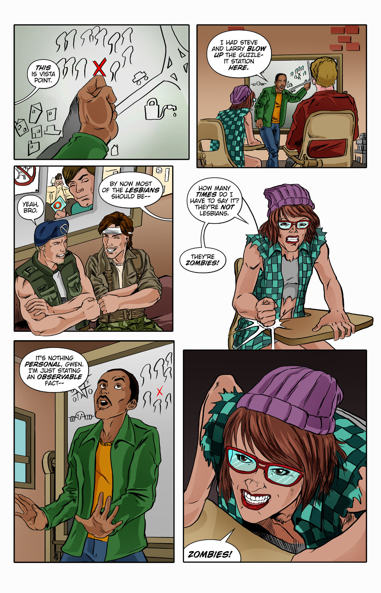 Lesbian Zombies From Outer Space #4 page 7 full
