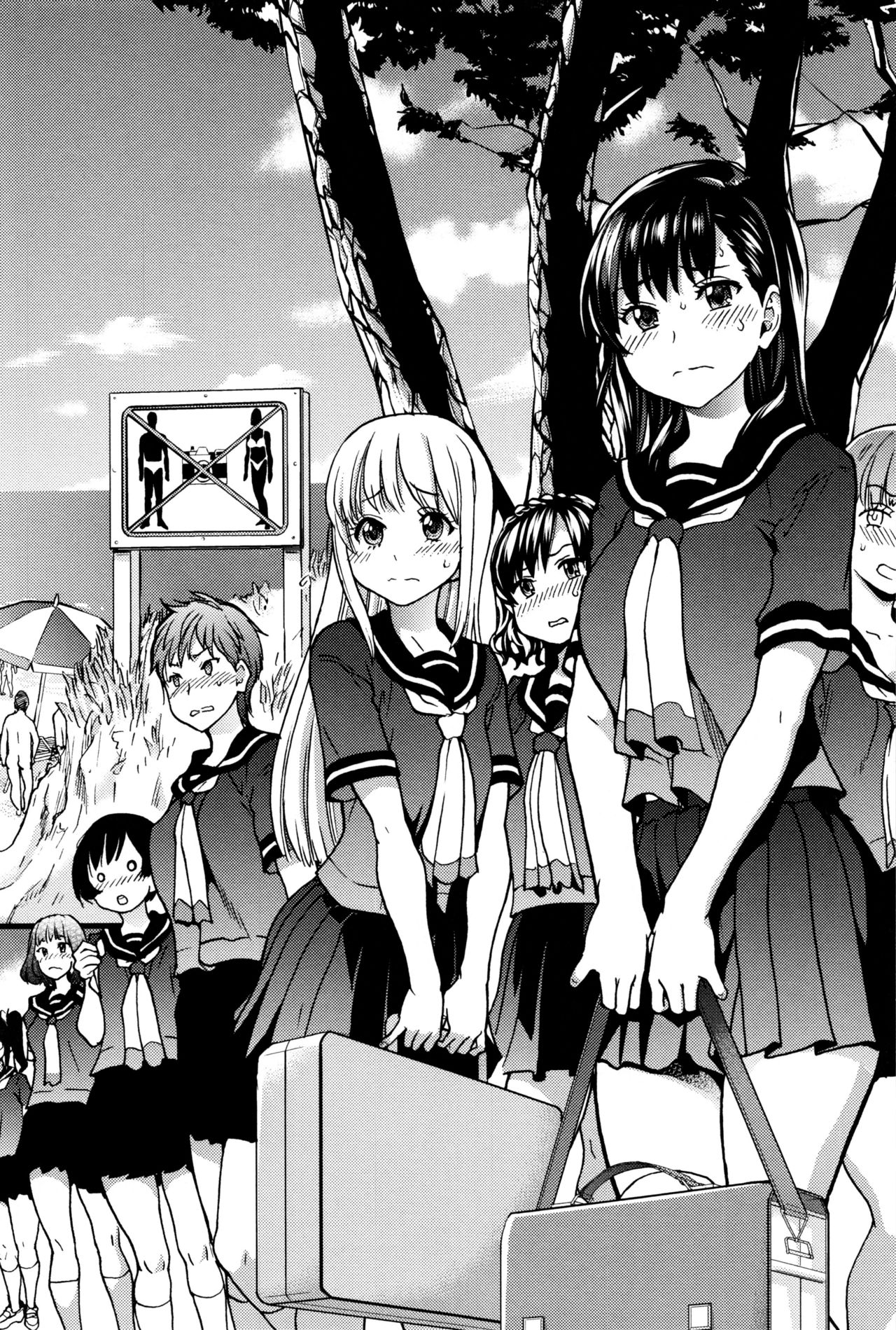 Nudist Beach ni Syuugaku Ryokoude!! | 누디스트 비치에서 수학여행을!! page 8 full