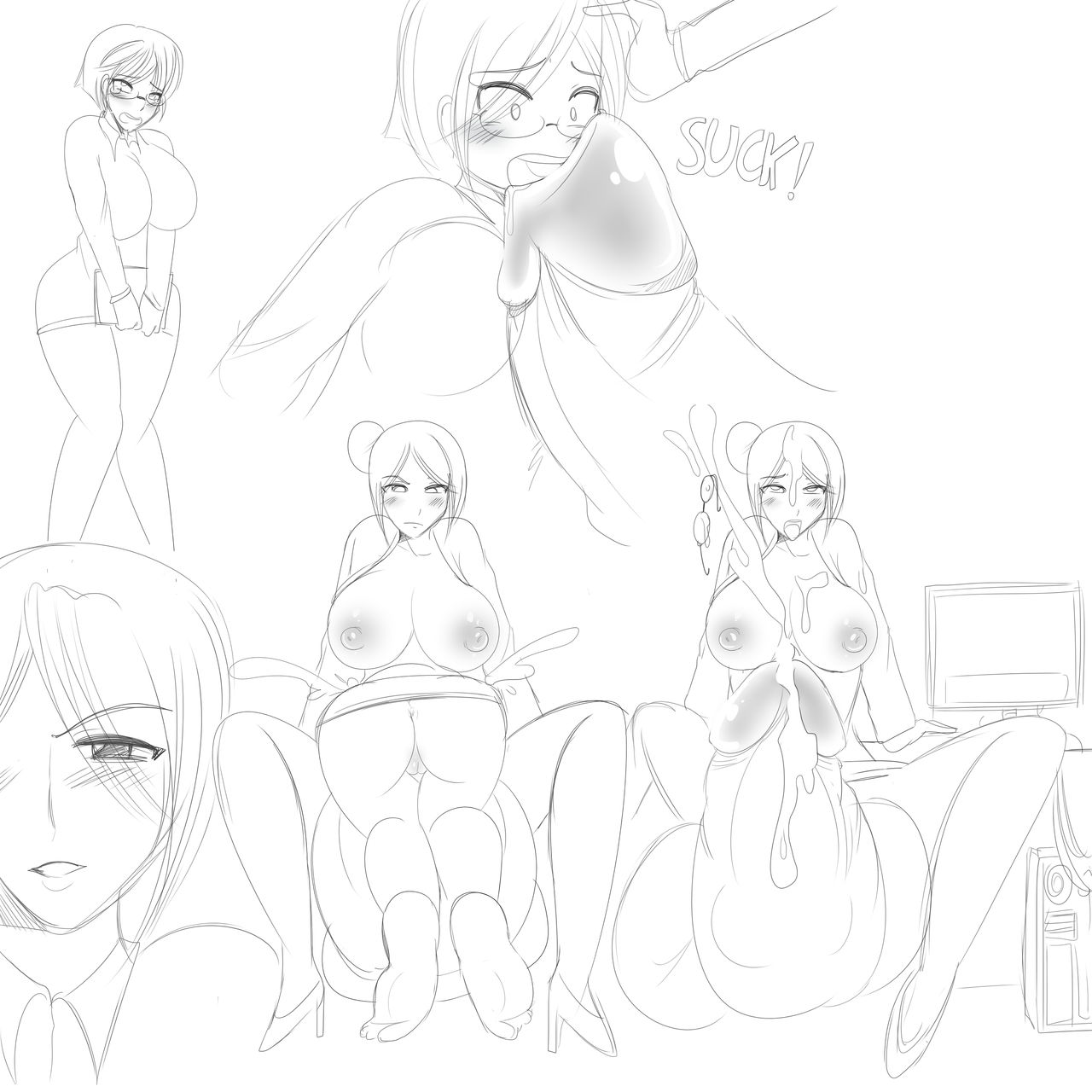 Office Cock Vore sketch pack page 4 full