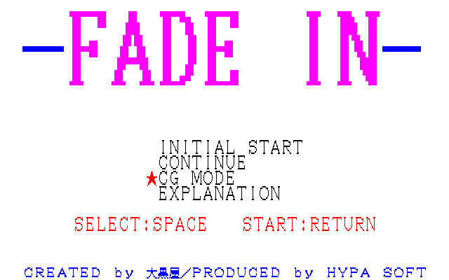 FADE IN page 1 full