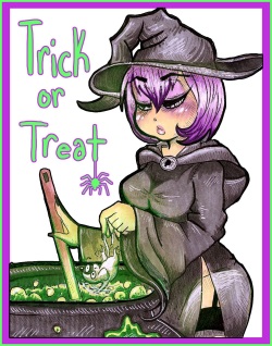 Trick or Treat by artist: ellen black