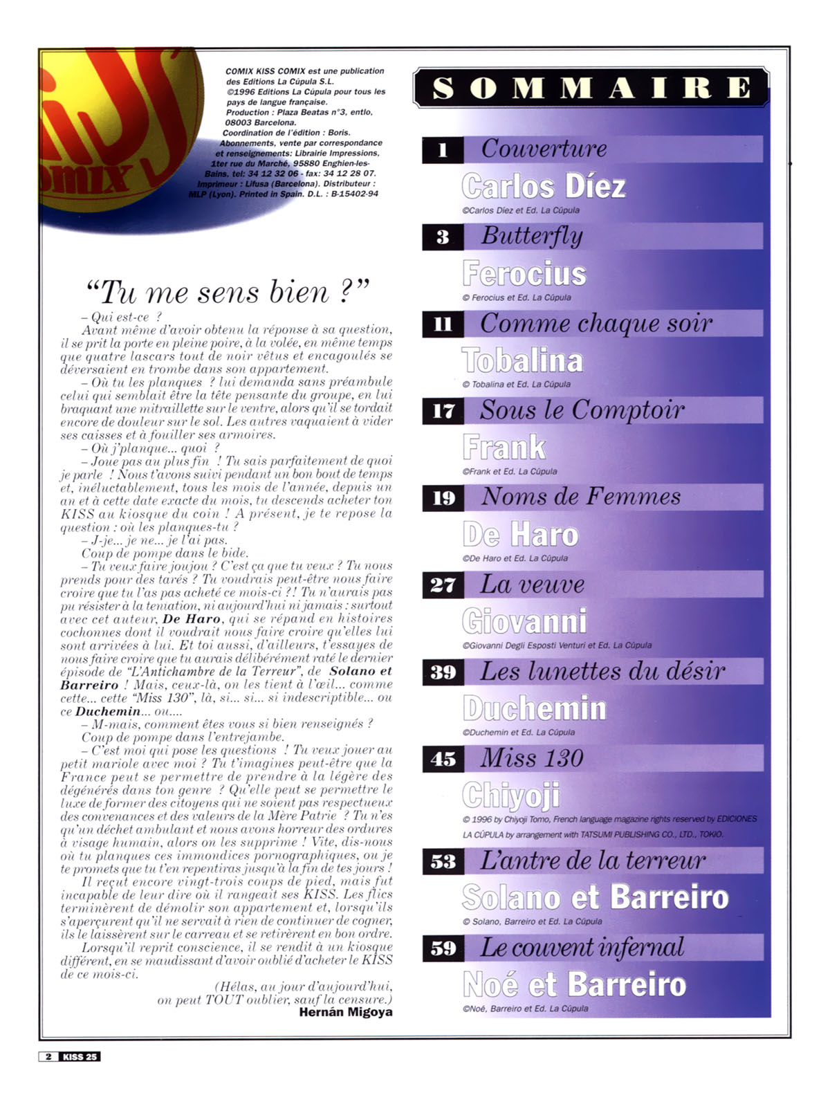 La Poudre Aux Reves  - Volume 25 page 2 full