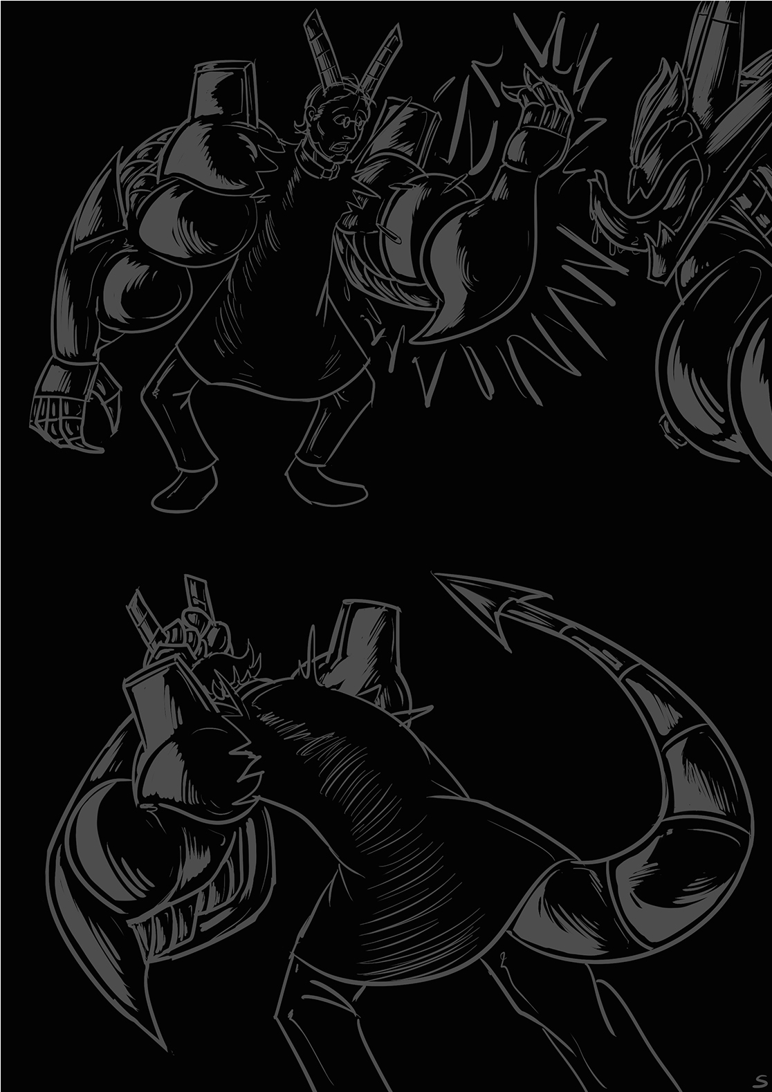 Robot Demon transformation comic by Dragmon page 5 full