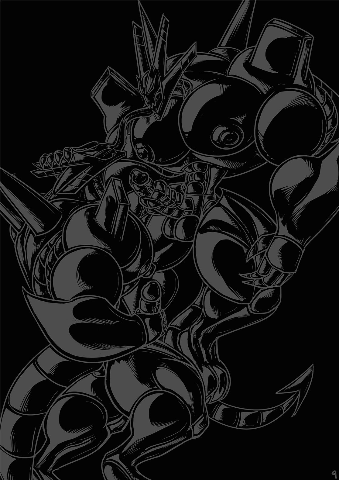Robot Demon transformation comic by Dragmon page 9 full