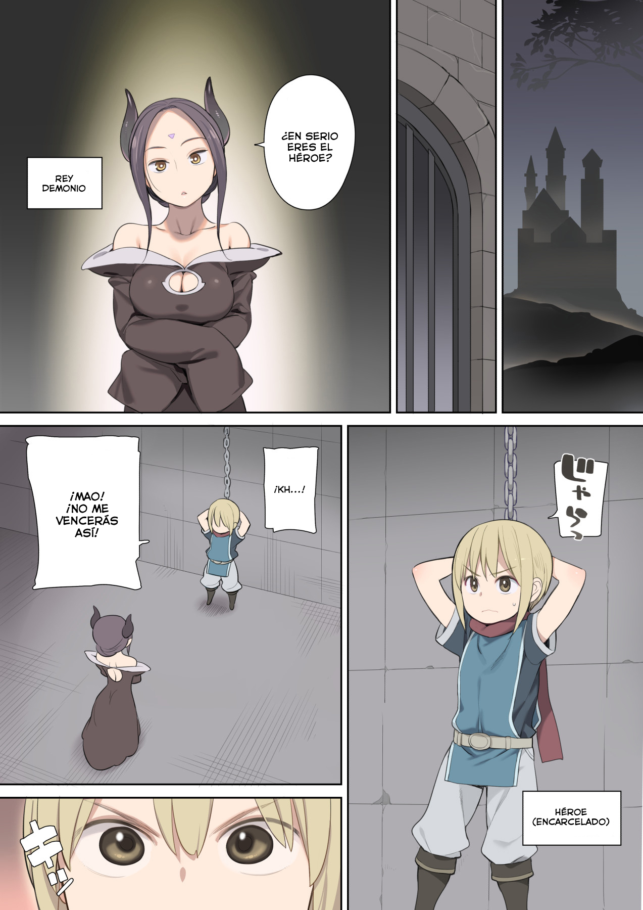 Toraware Yuusha to Maou  to Elf | El Héroe Encarcelado y El Rey Demonio  y La Elfa page 2 full